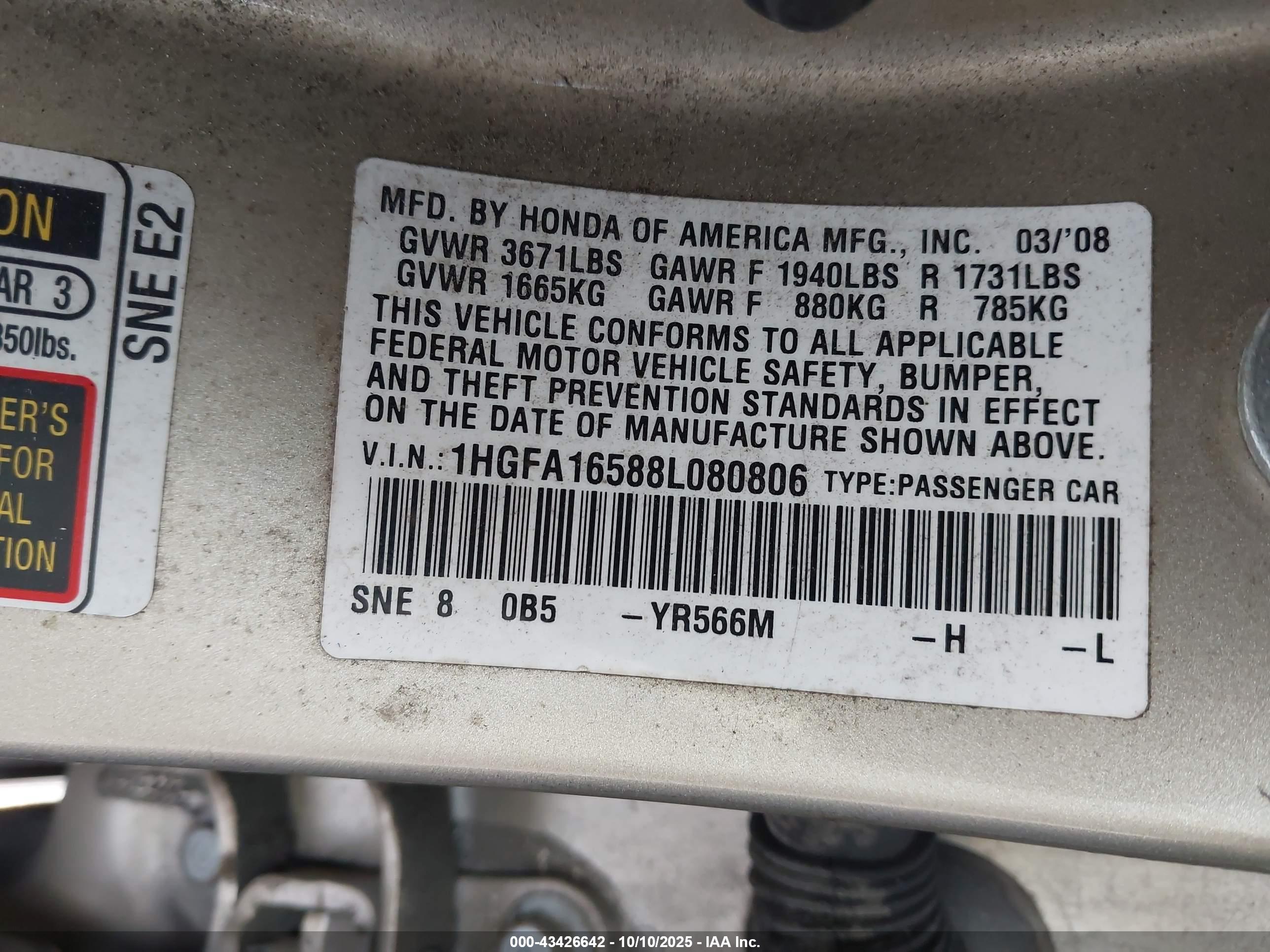 HONDA CIVIC image 9