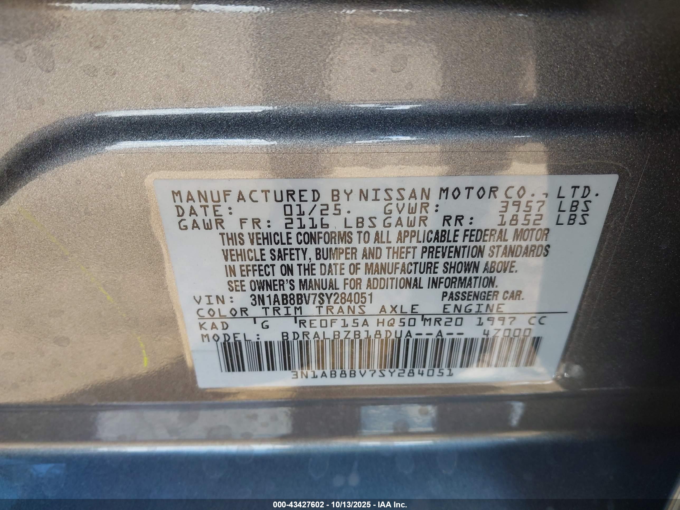 NISSAN SENTRA image 9