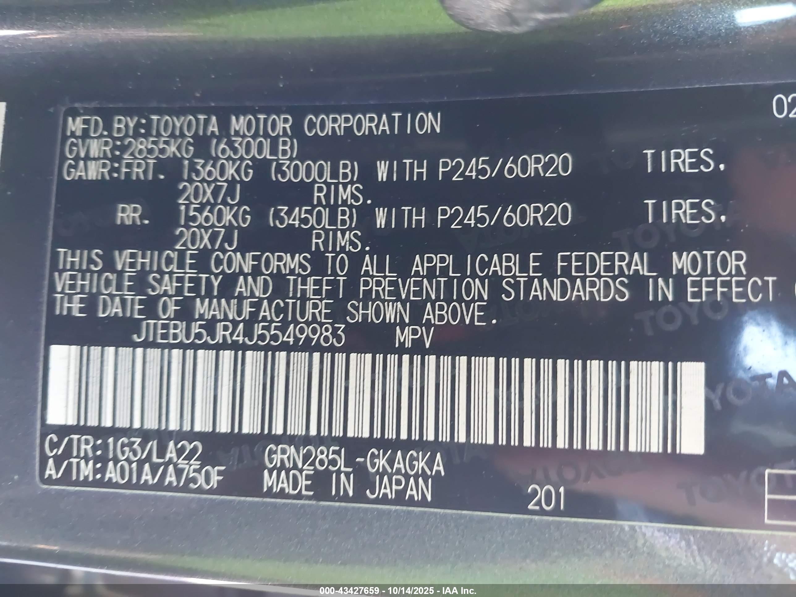 TOYOTA 4RUNNER image 9