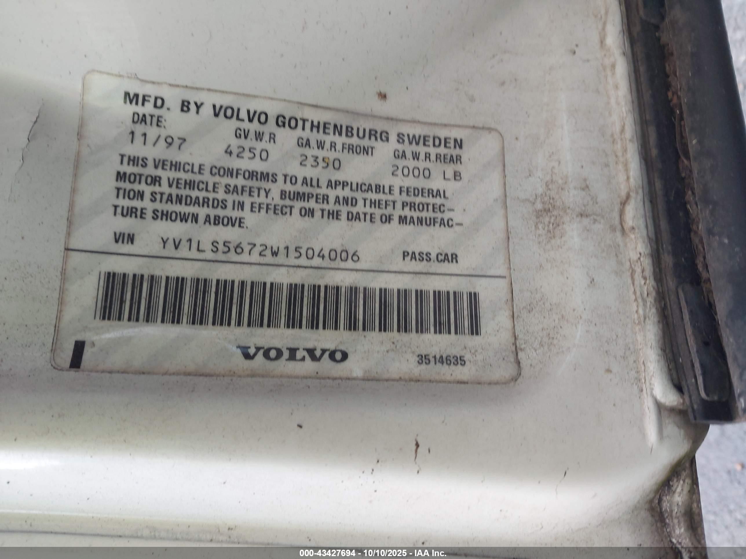 VOLVO S70 image 9