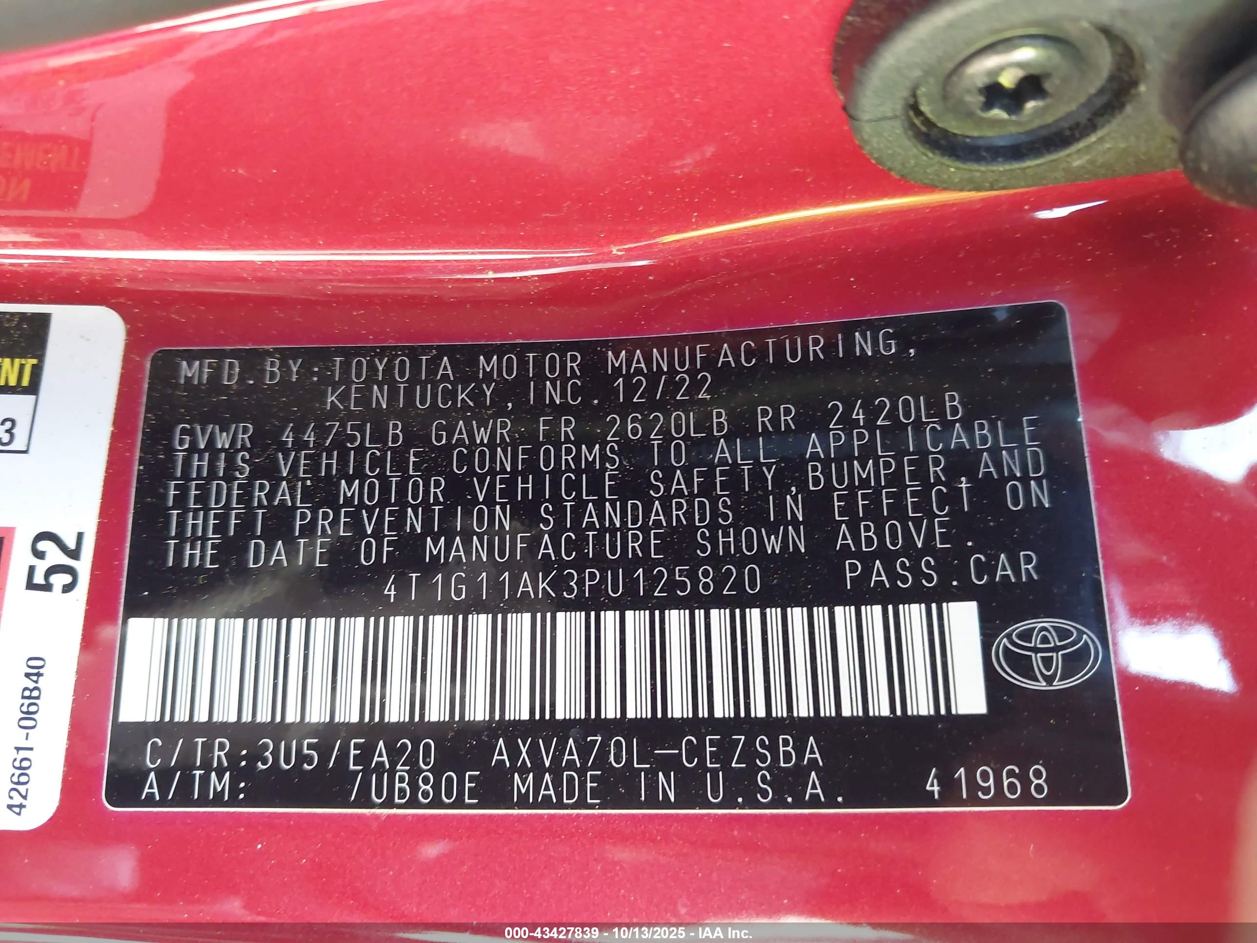 TOYOTA CAMRY image 9