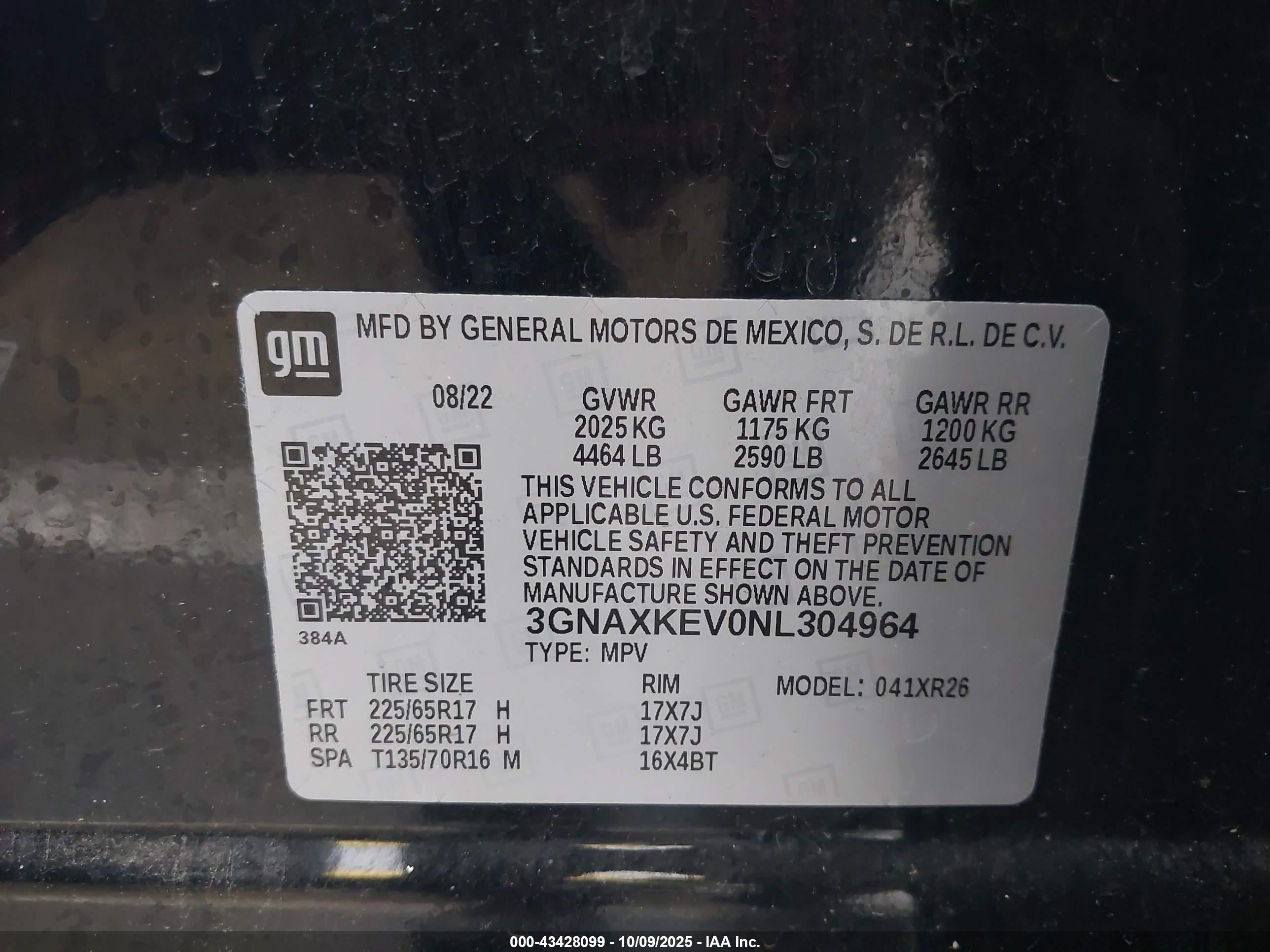 CHEVROLET EQUINOX image 9