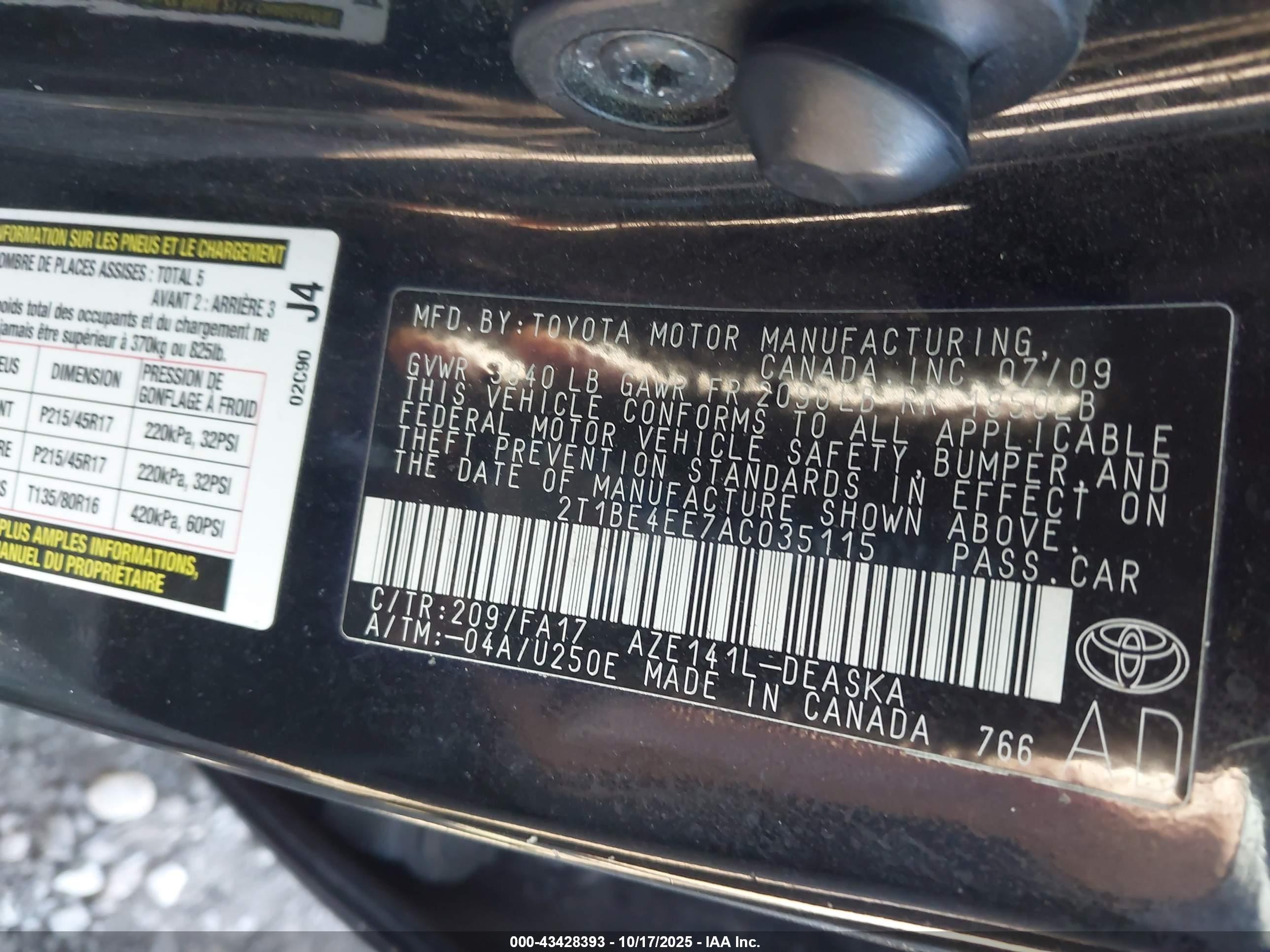 TOYOTA COROLLA image 9