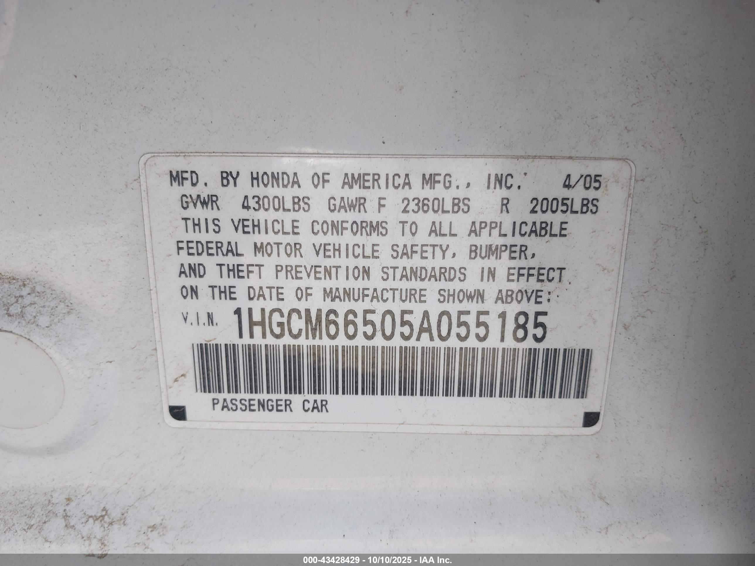 HONDA ACCORD image 9