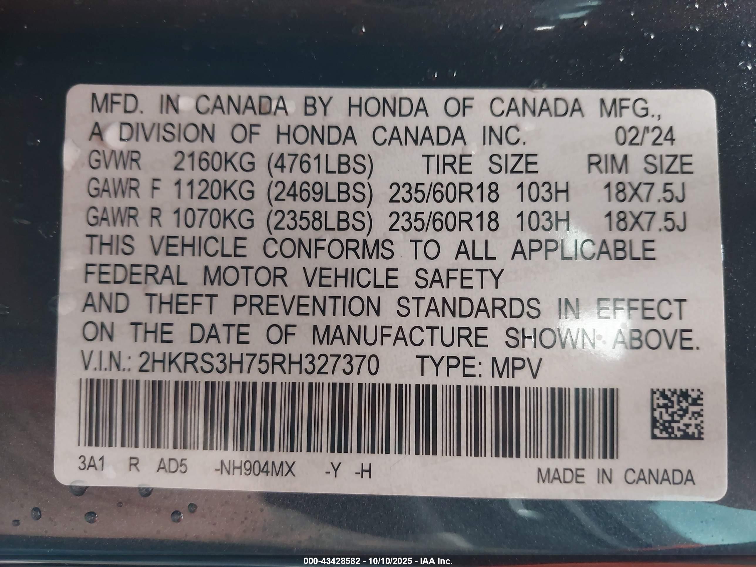 HONDA CR-V image 9