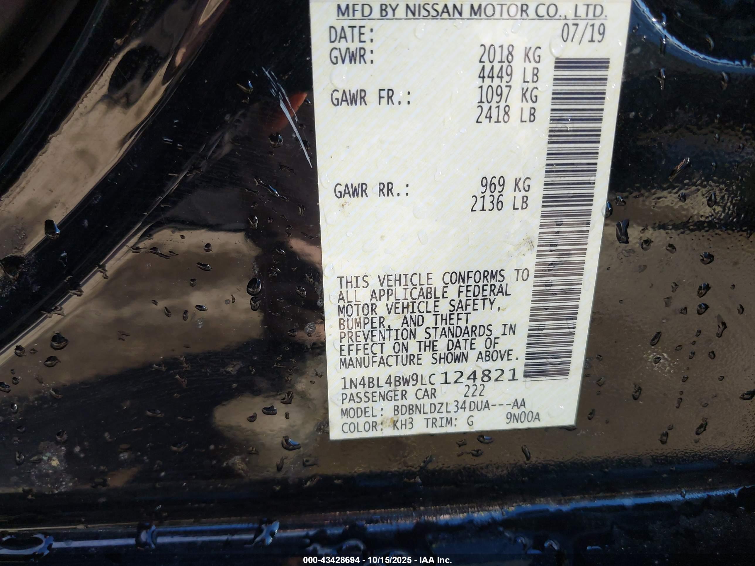 NISSAN ALTIMA image 9