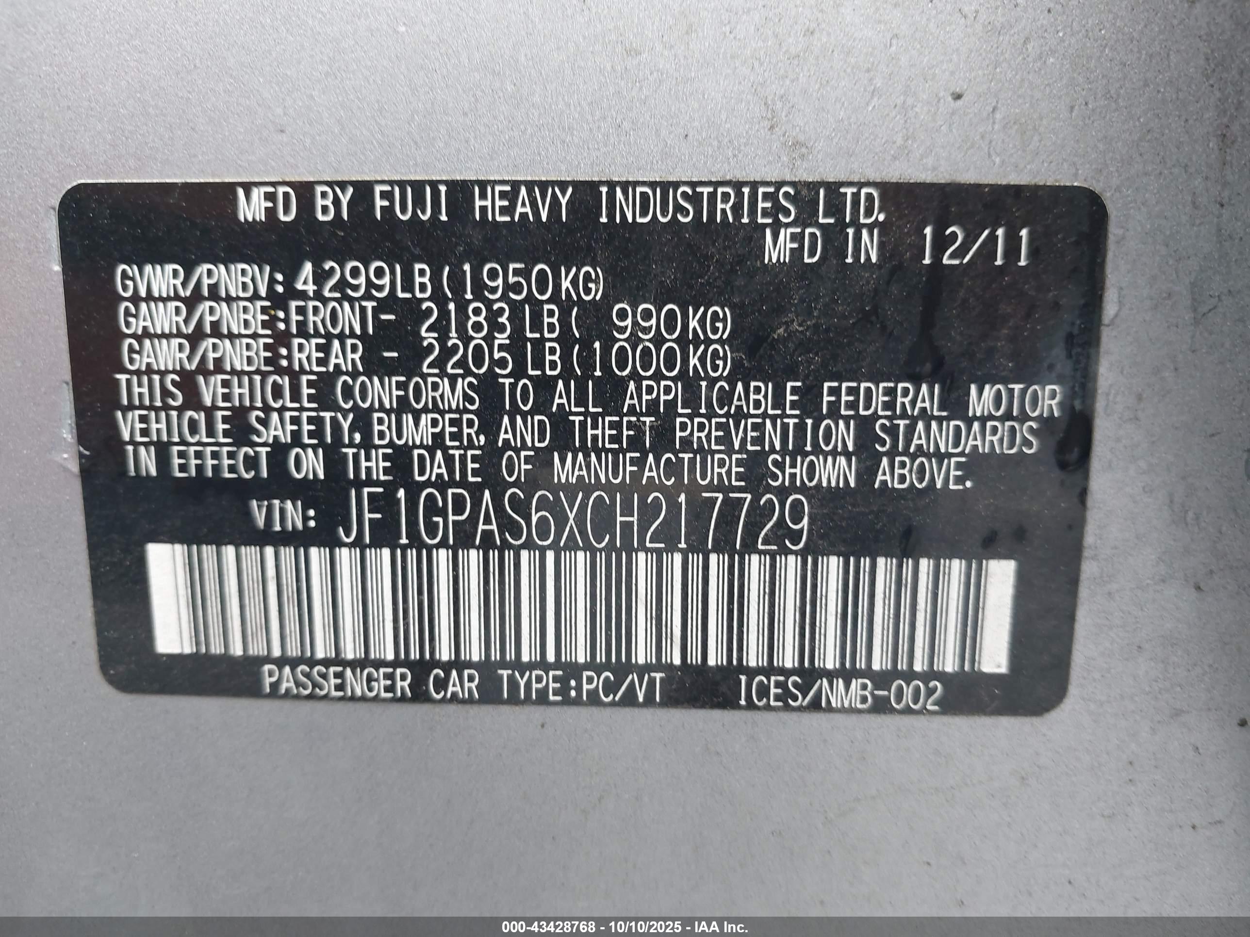 SUBARU IMPREZA image 9