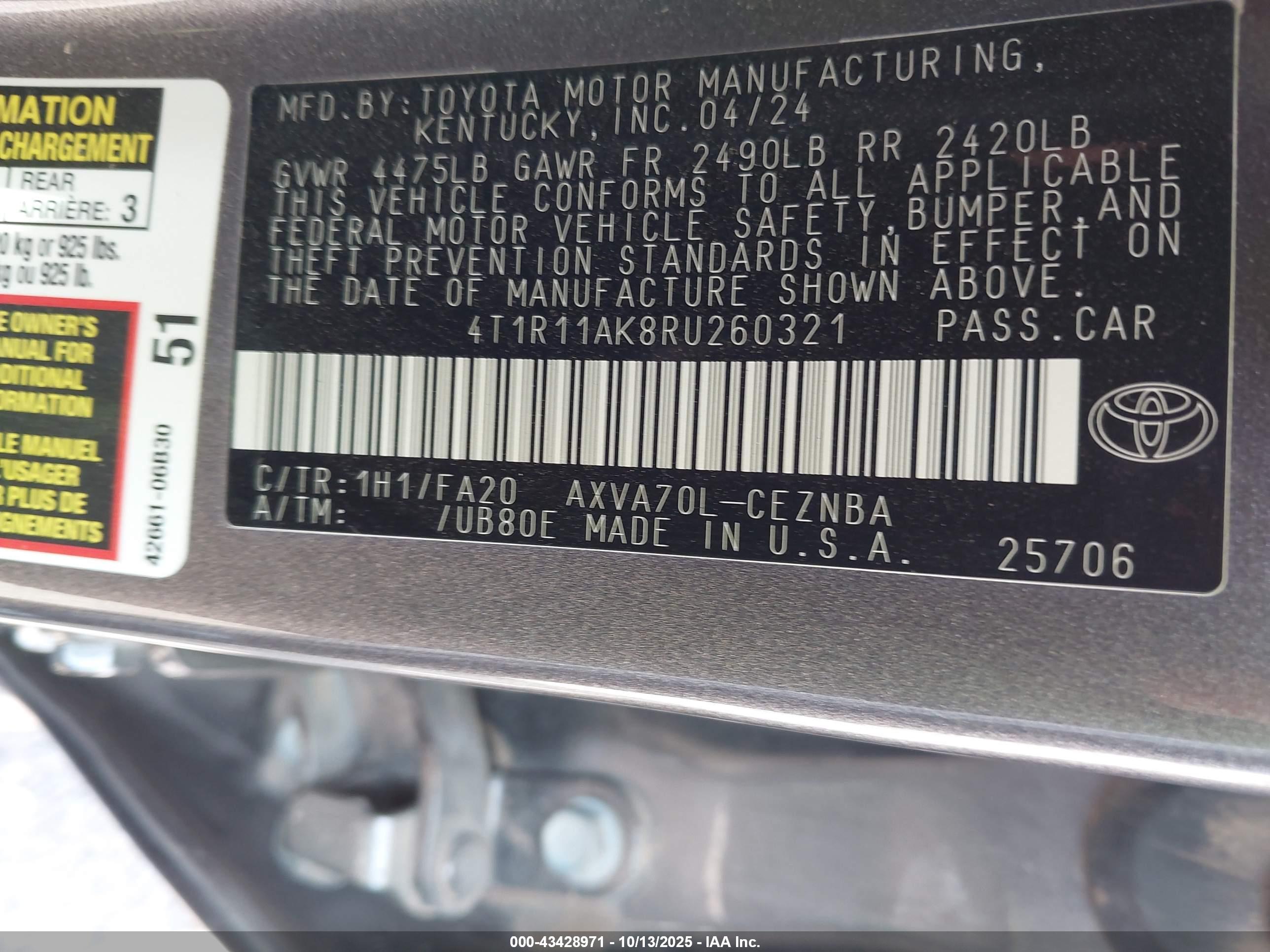 TOYOTA CAMRY image 9