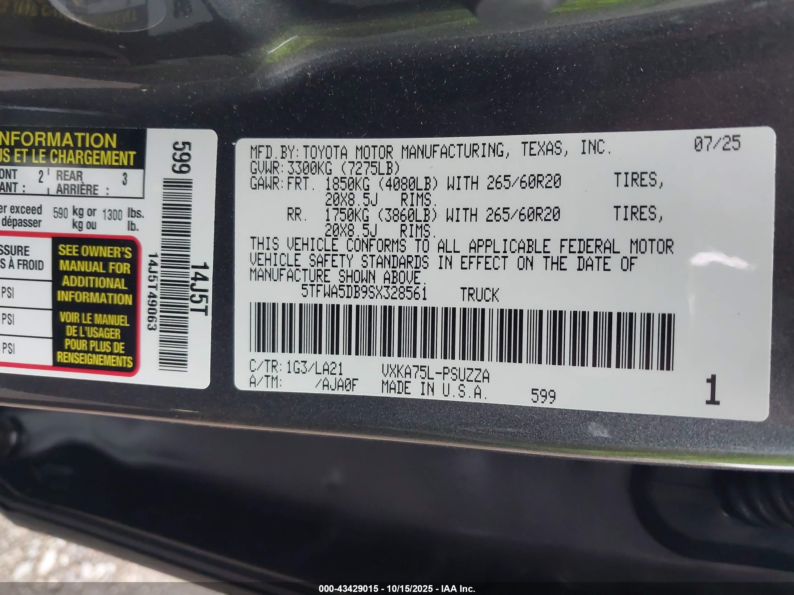 TOYOTA TUNDRA image 9