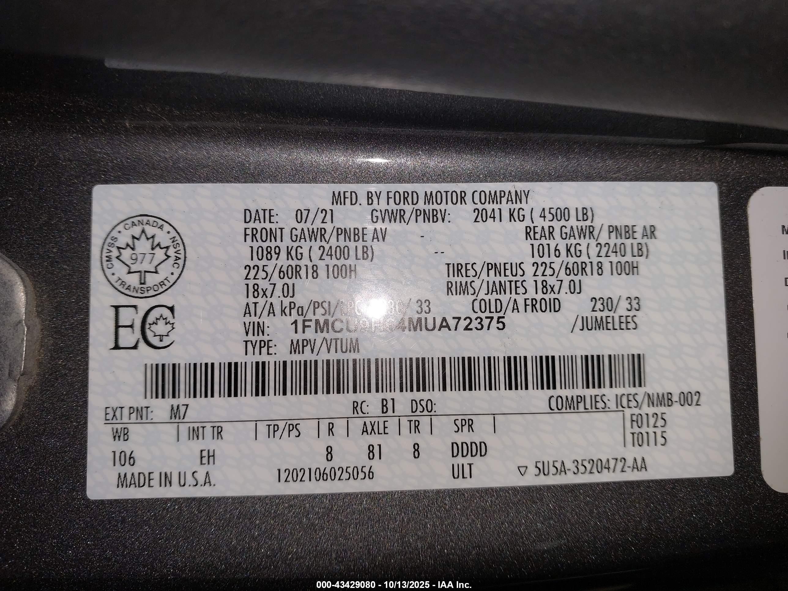 FORD ESCAPE image 9