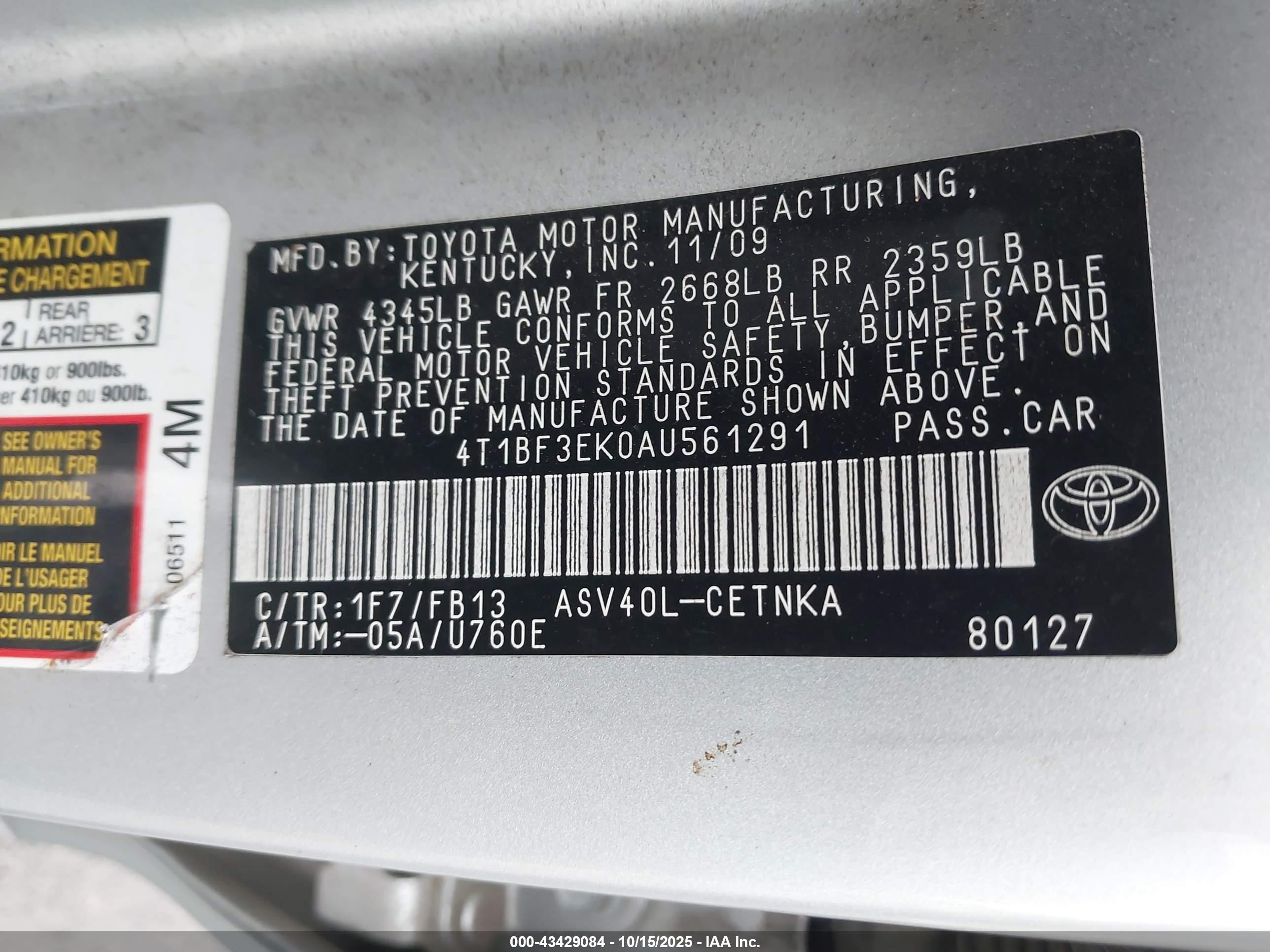 TOYOTA CAMRY image 9