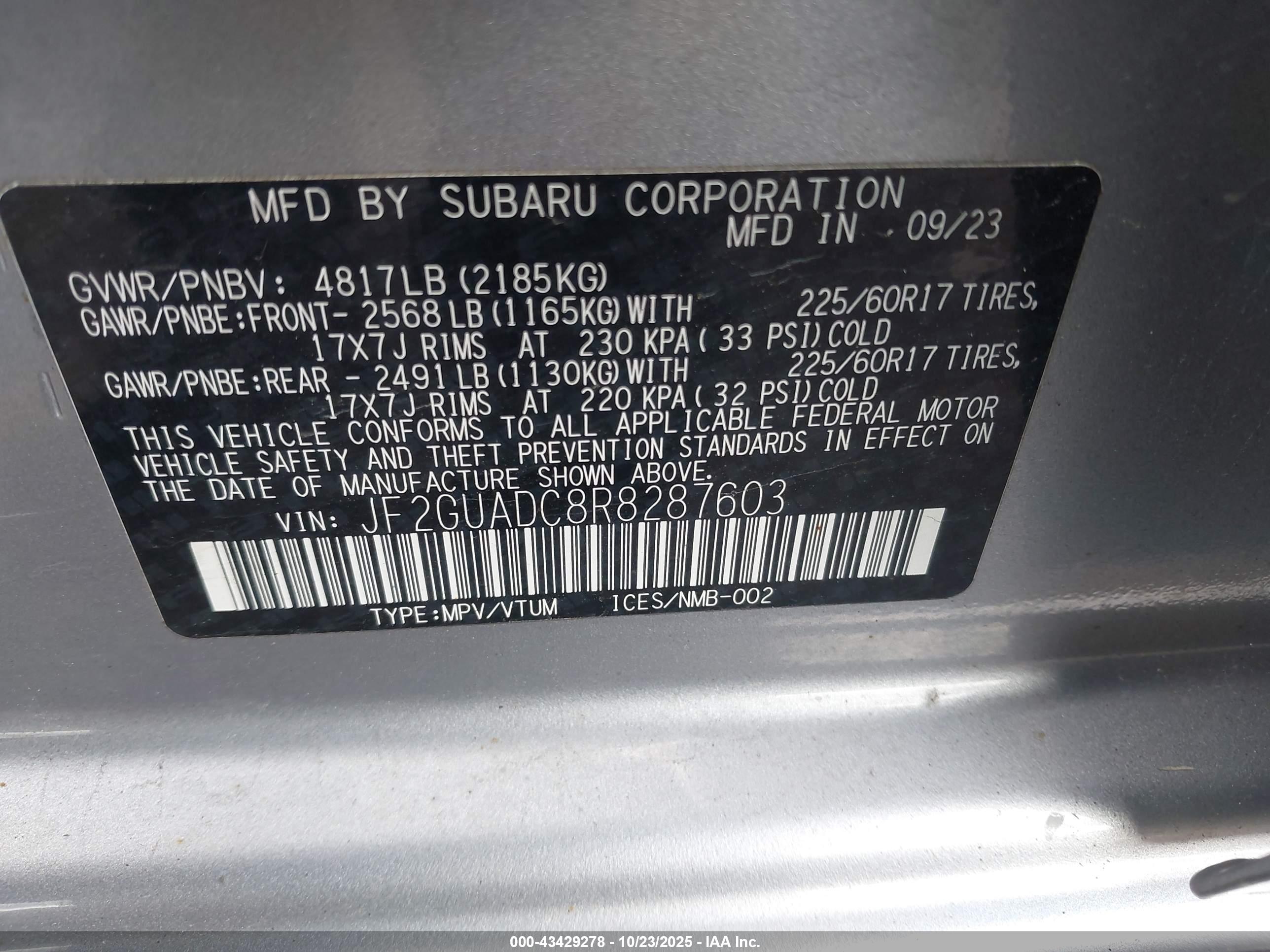 SUBARU CROSSTREK image 9