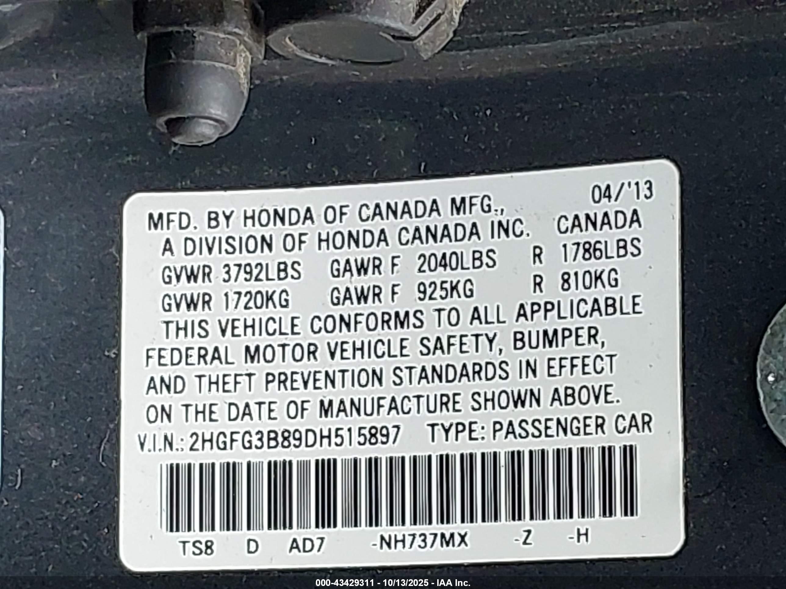 HONDA CIVIC image 9