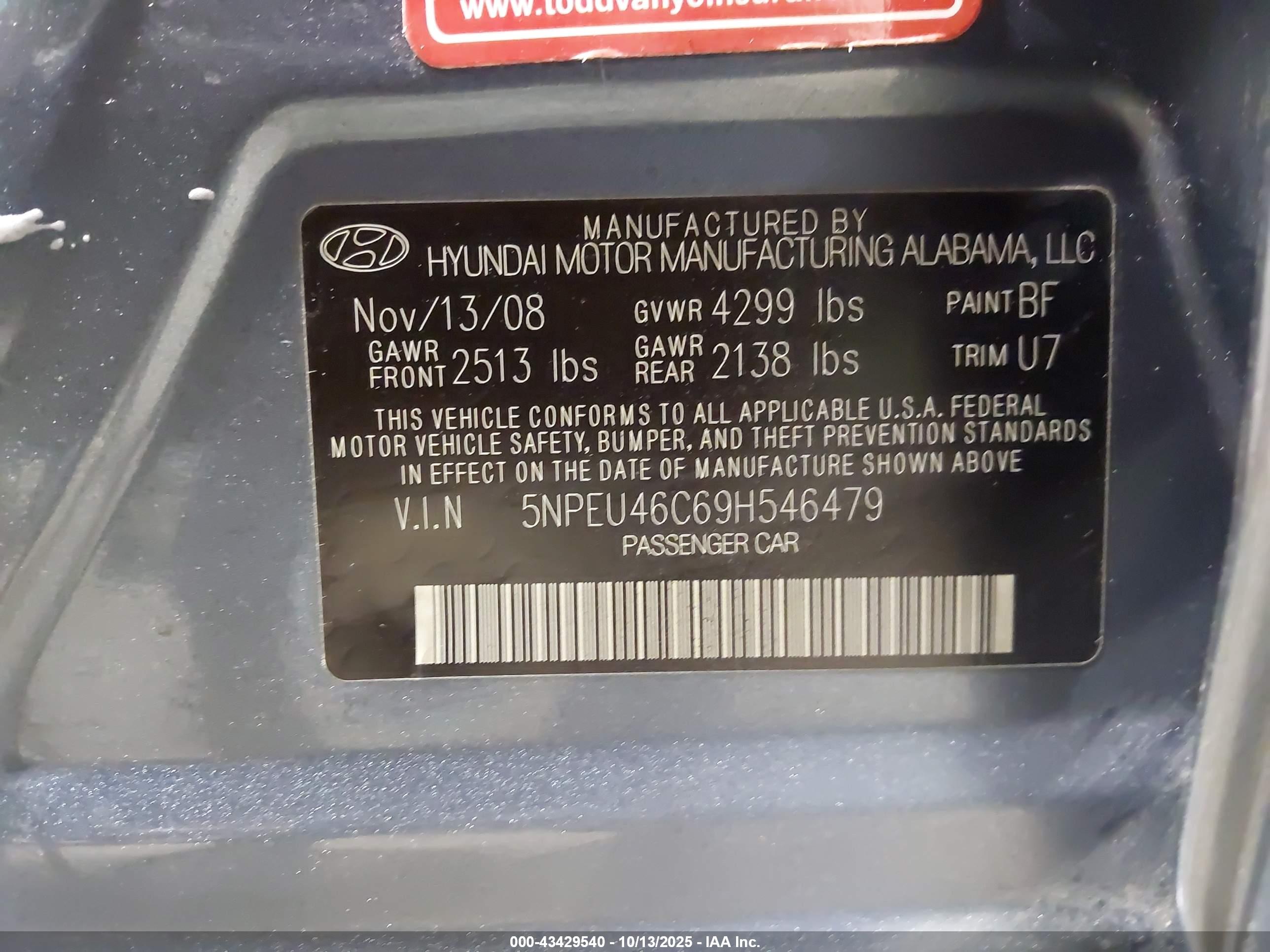HYUNDAI SONATA image 9