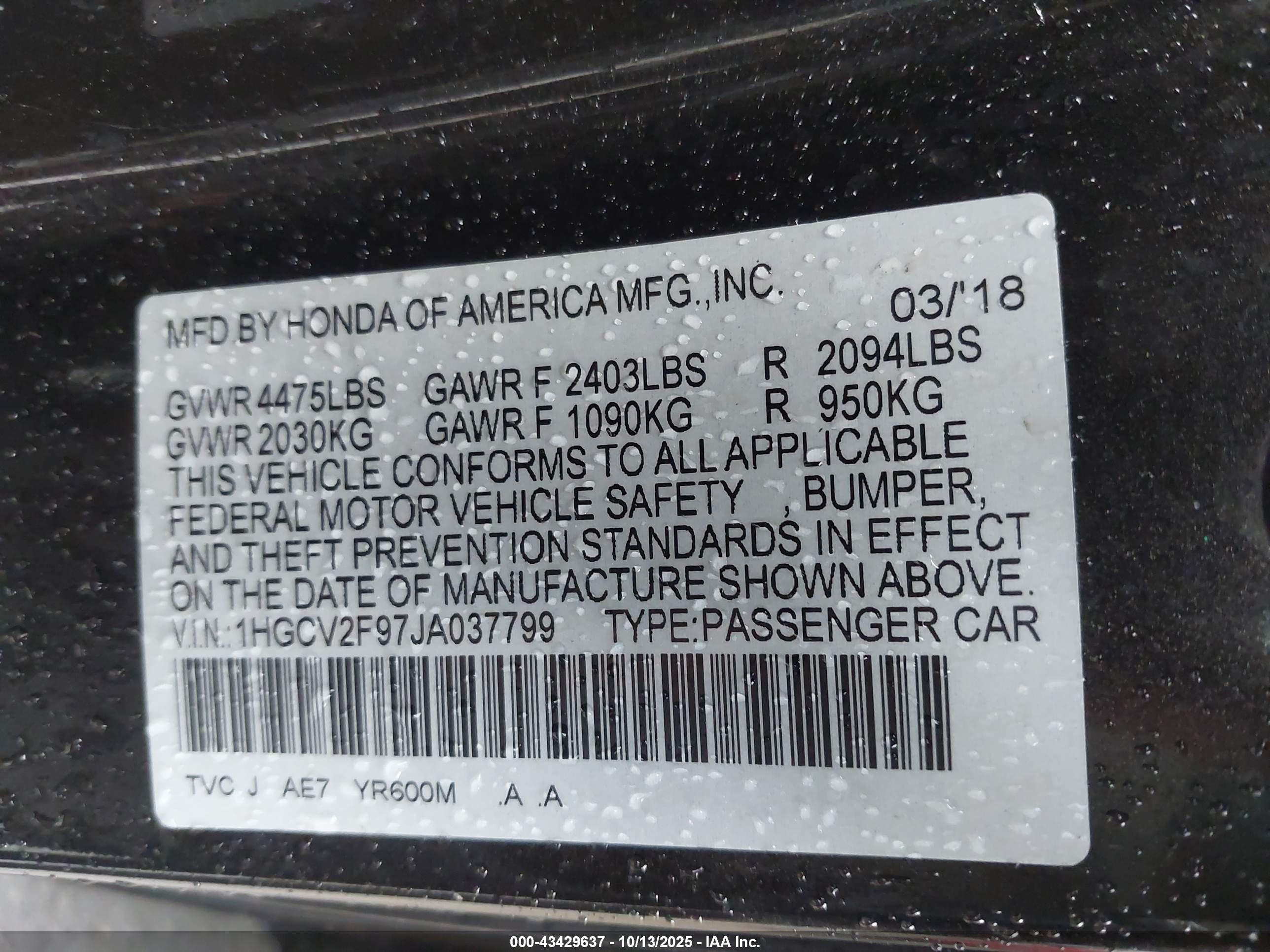HONDA ACCORD image 9