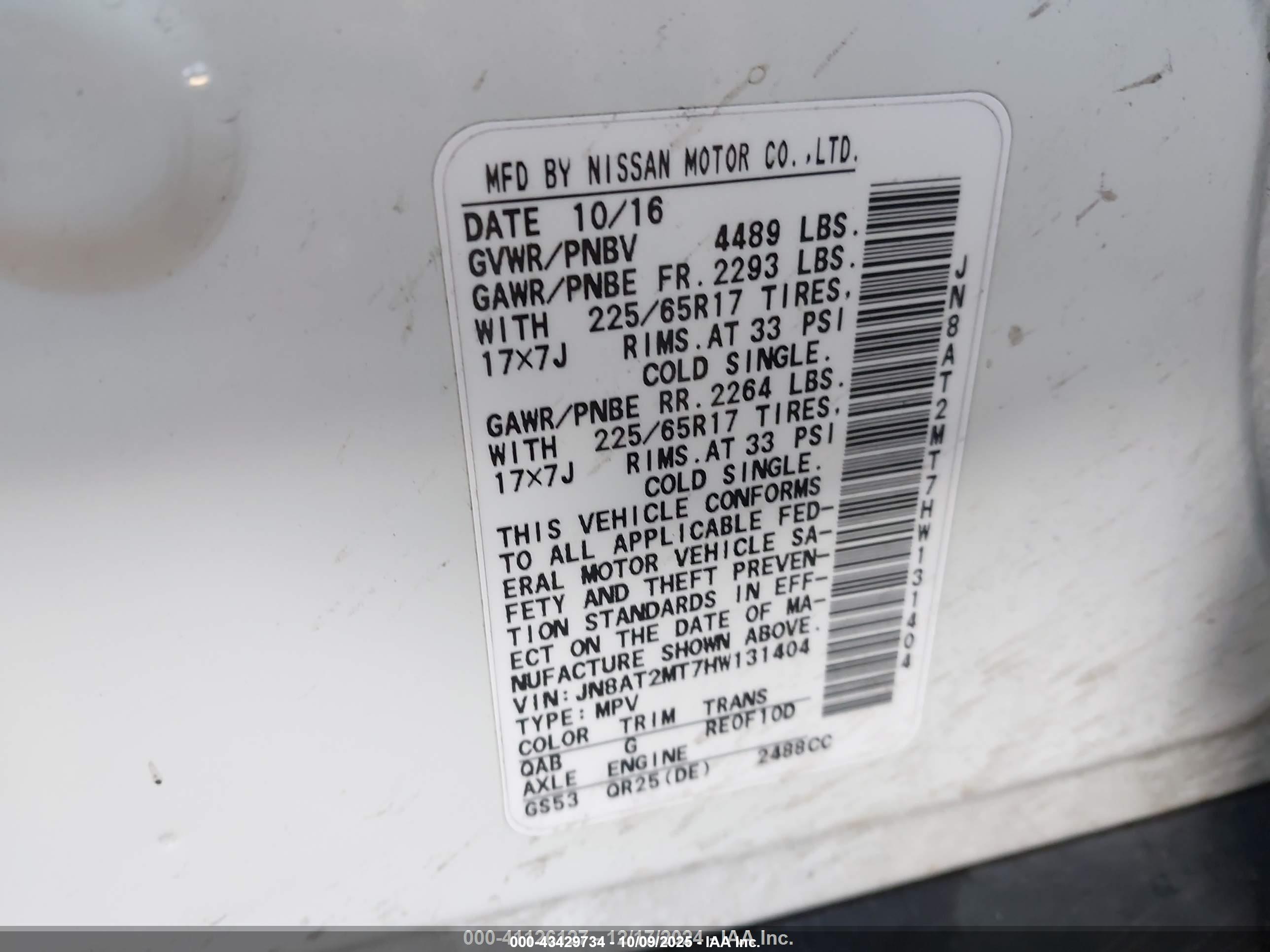 NISSAN ROGUE image 9