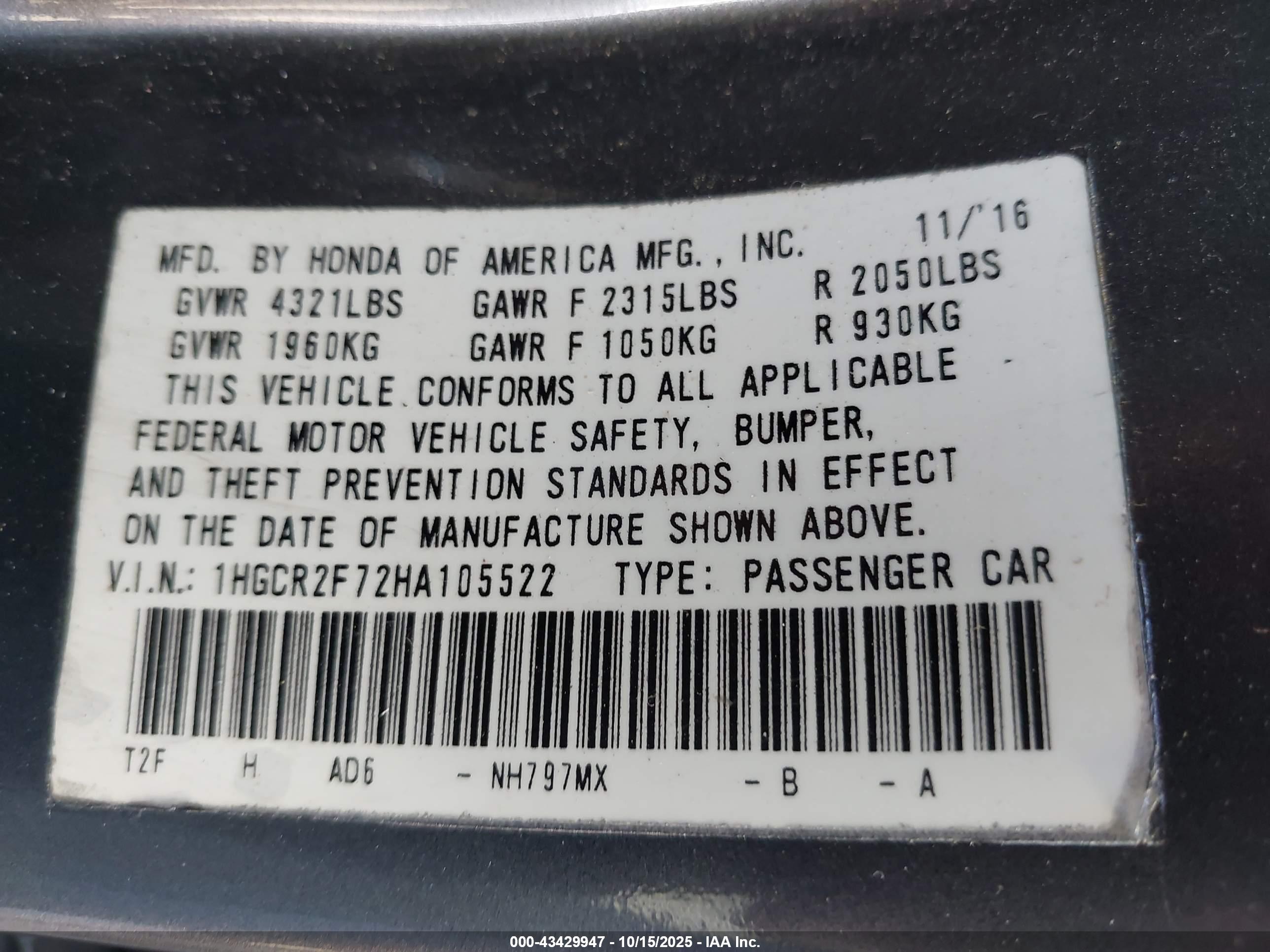 HONDA ACCORD image 9