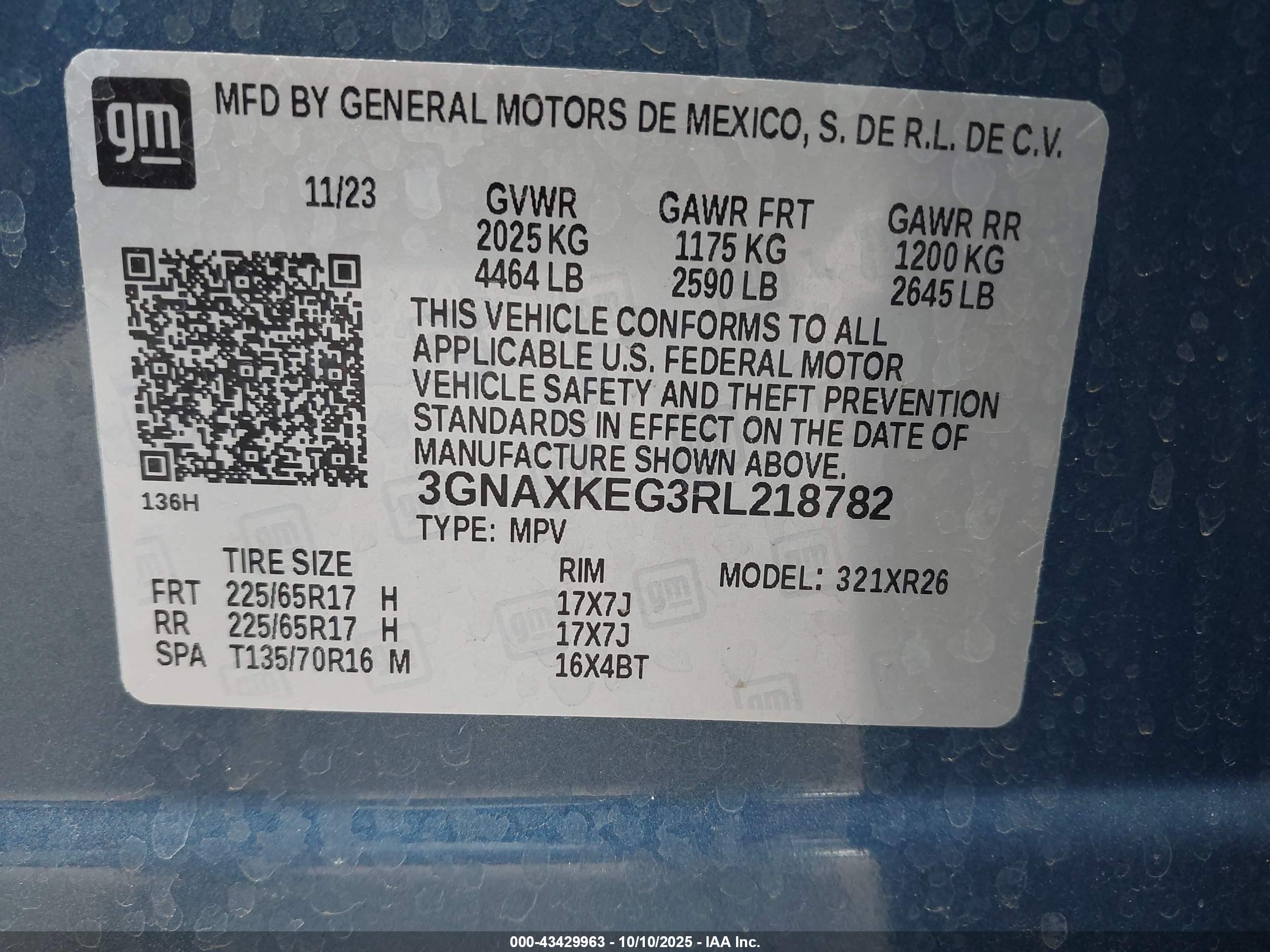 CHEVROLET EQUINOX image 9