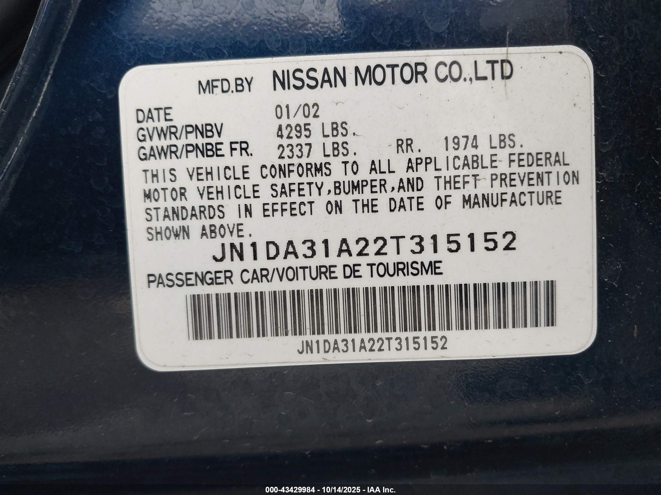 NISSAN MAXIMA image 9