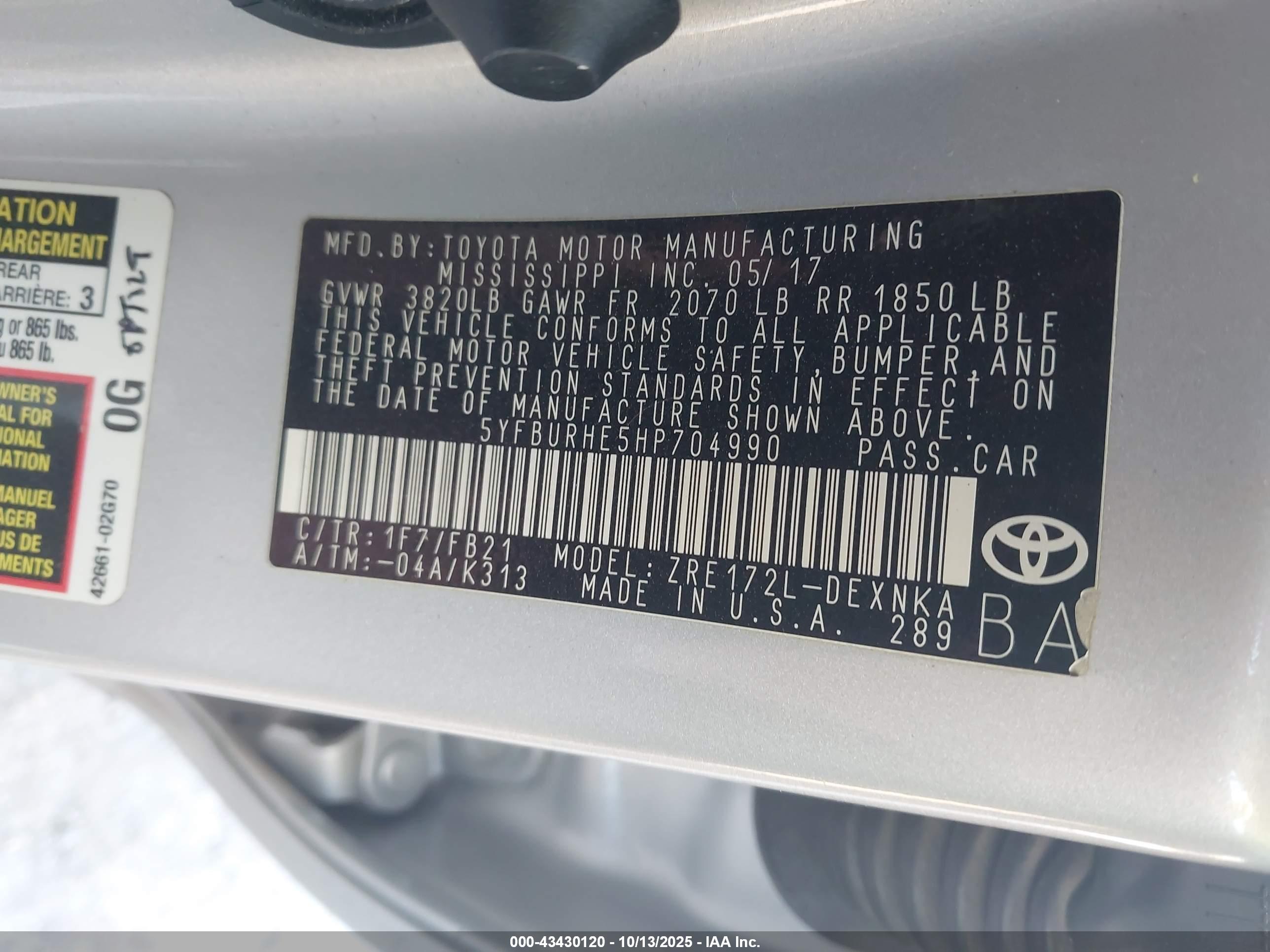 TOYOTA COROLLA image 9