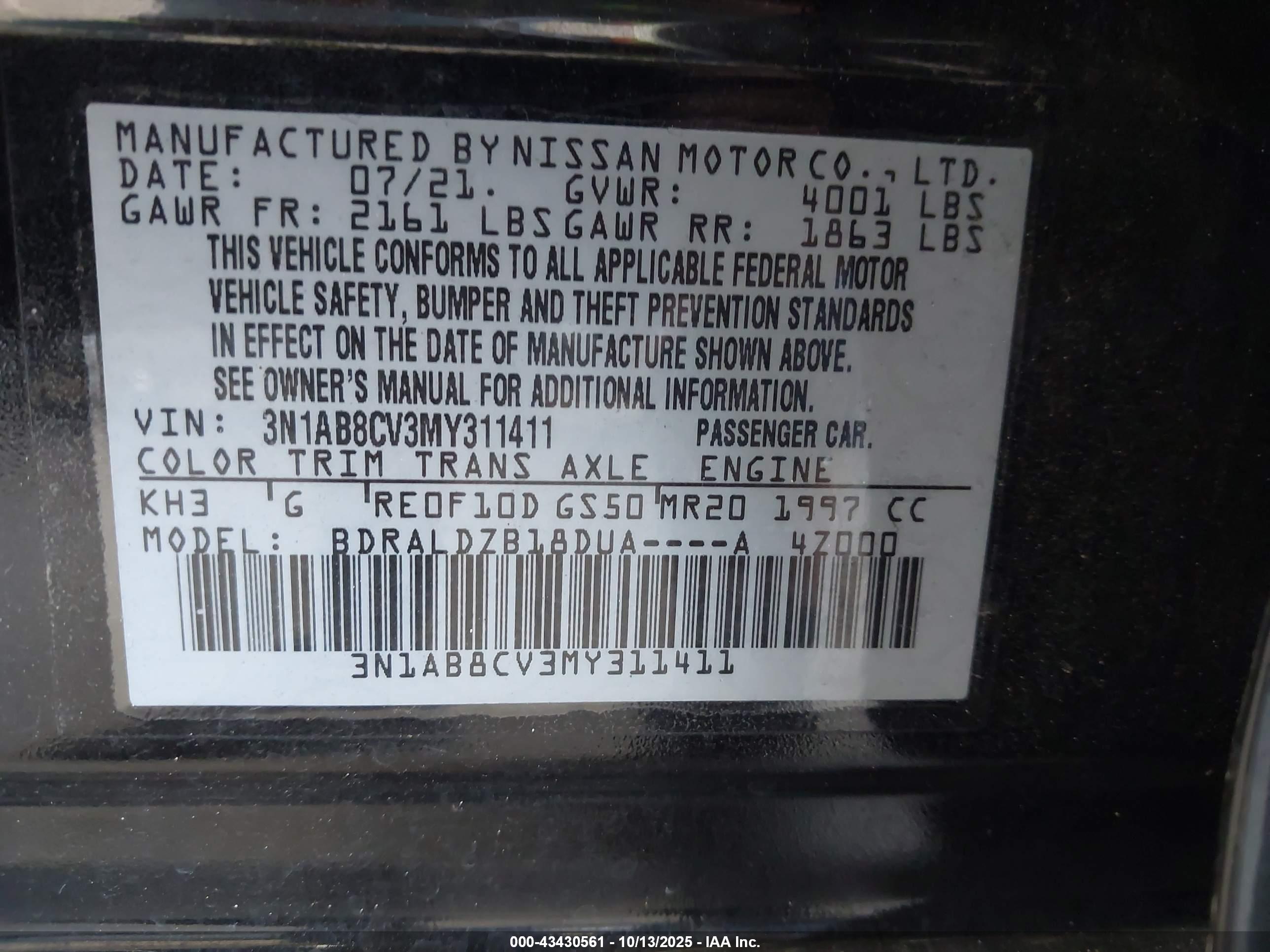 NISSAN SENTRA image 9