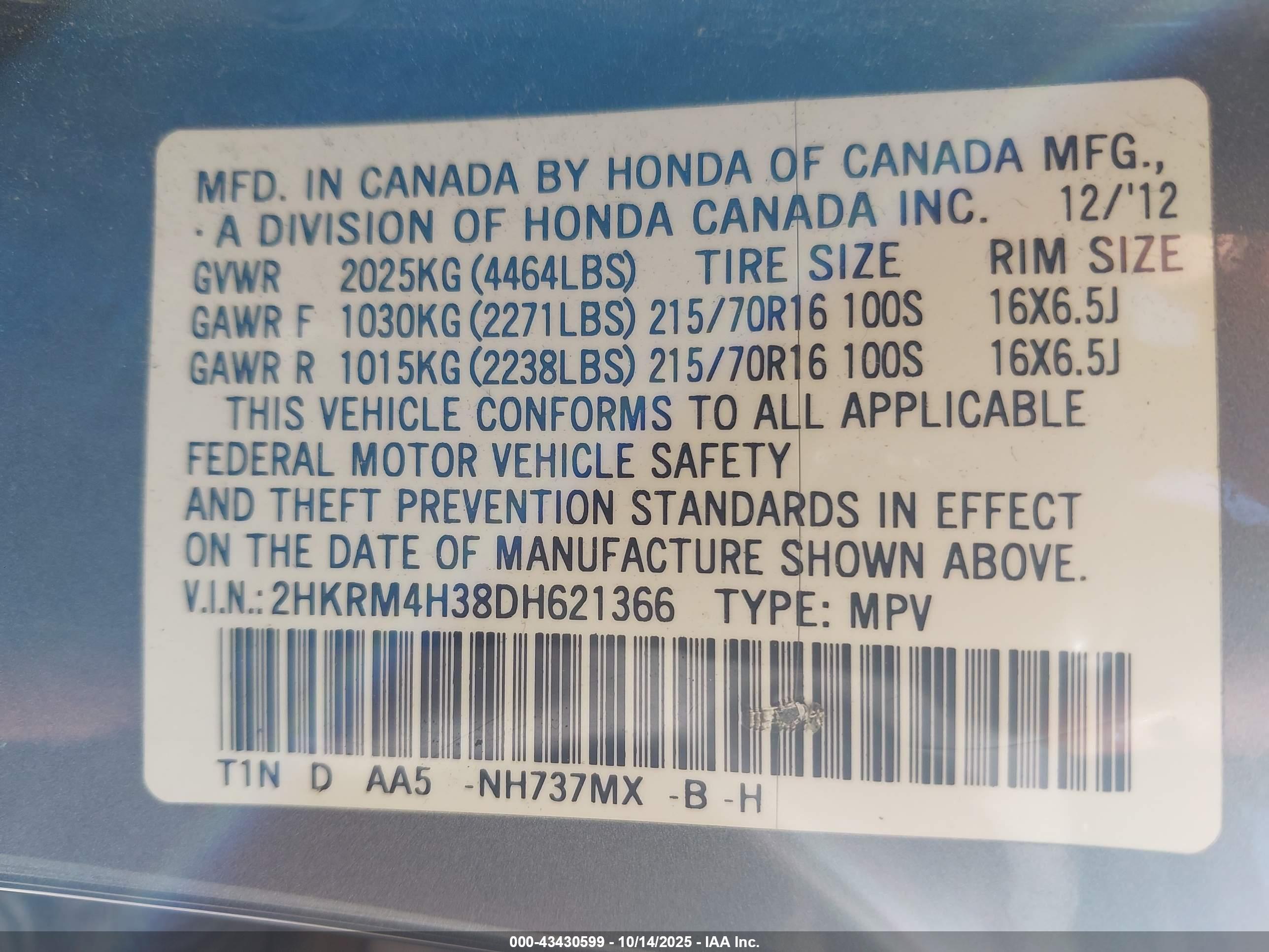 HONDA CR-V image 9