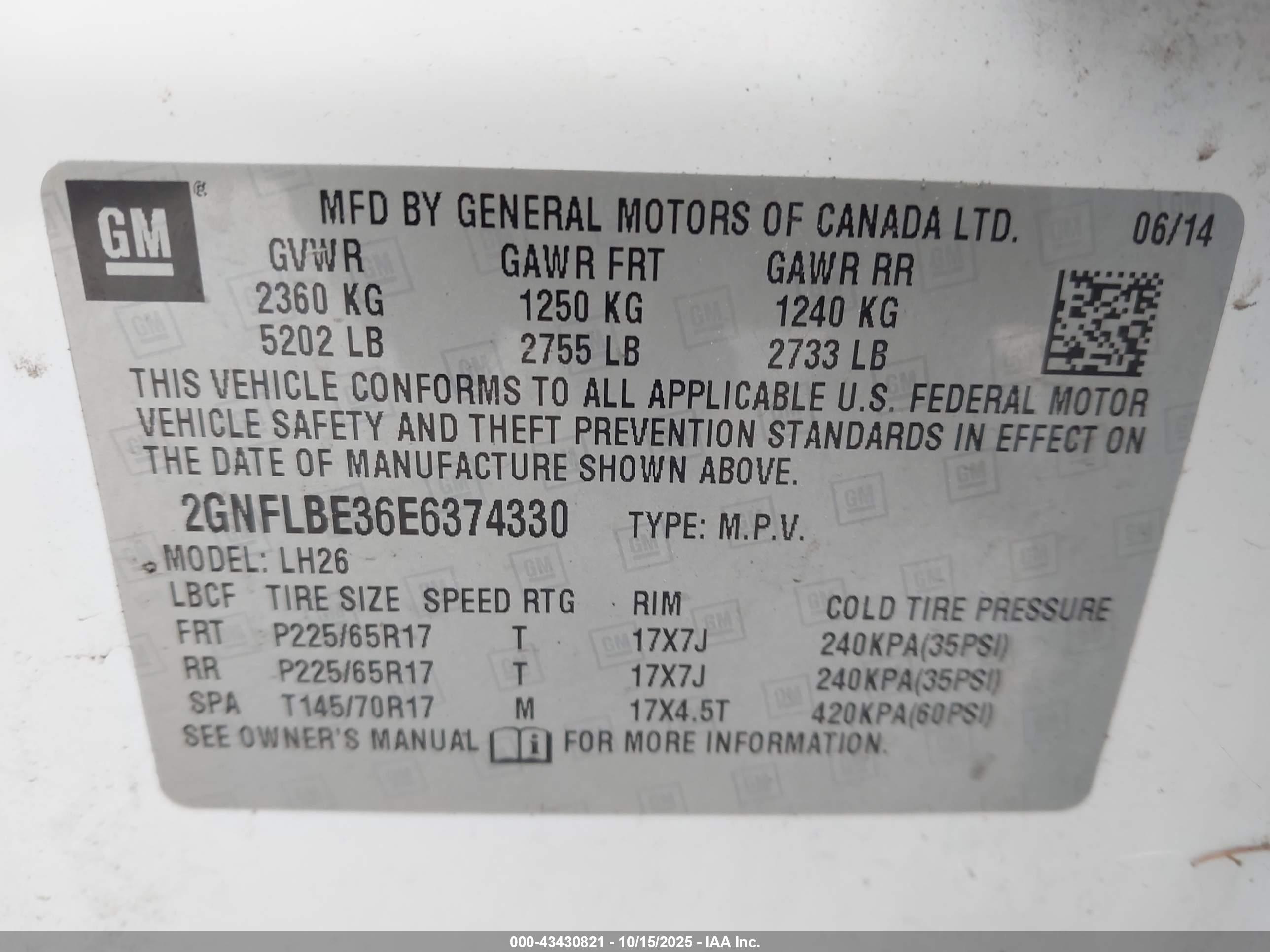 CHEVROLET EQUINOX image 9