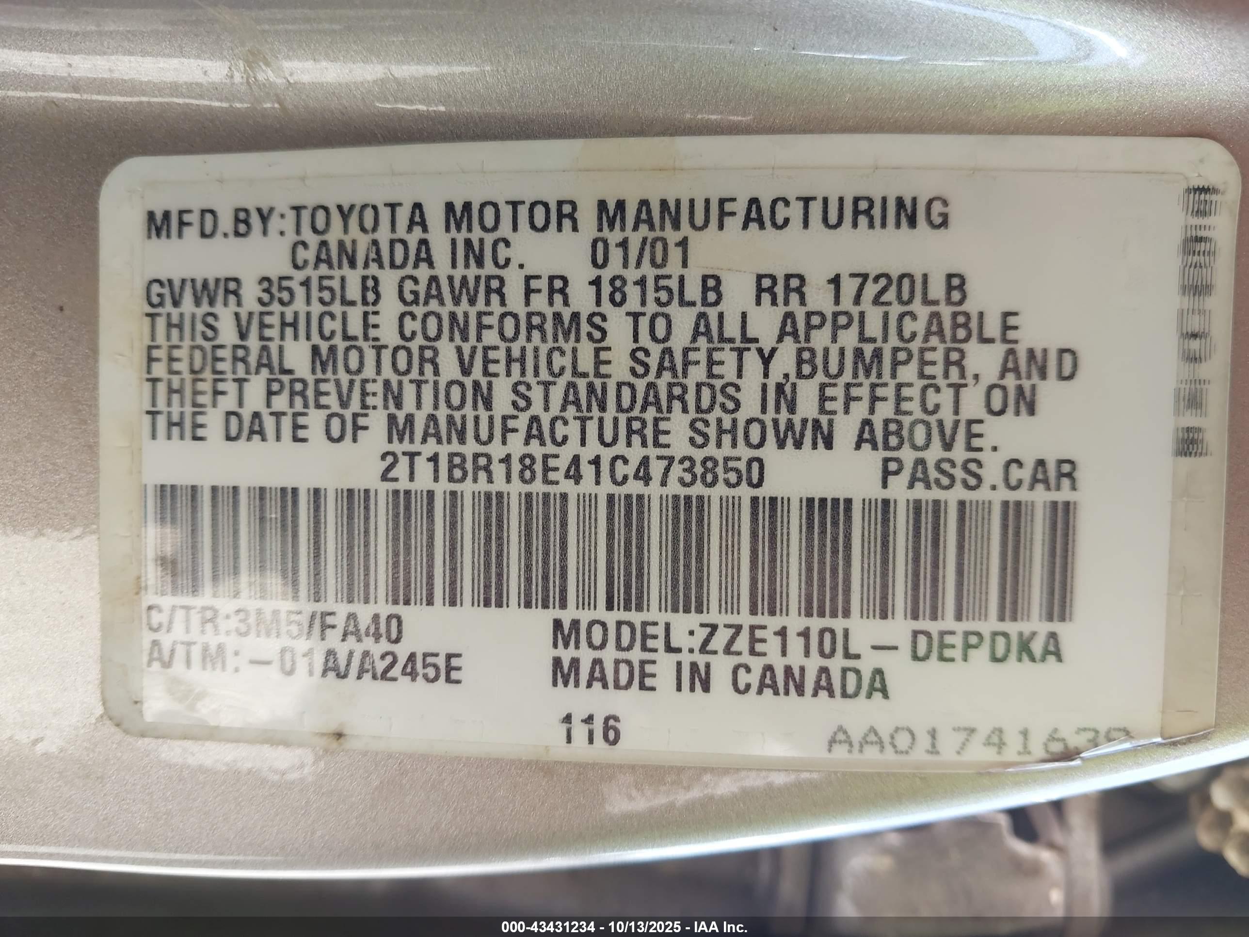 TOYOTA COROLLA image 9