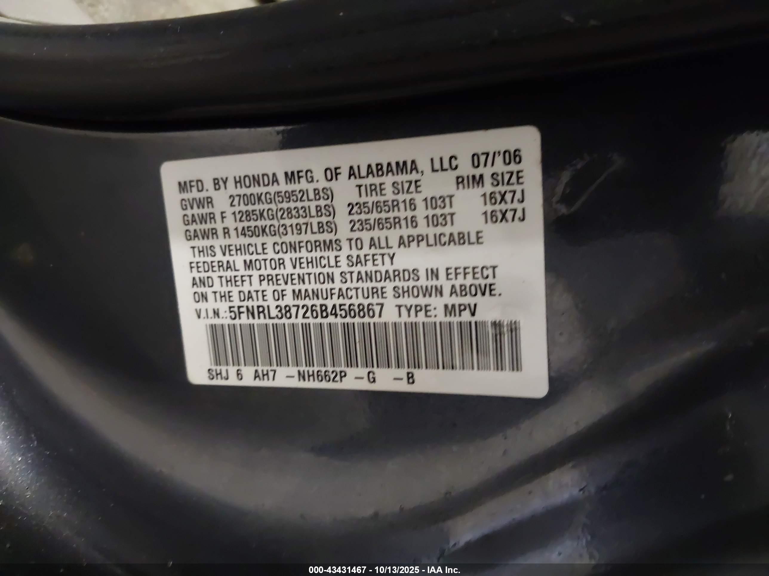 HONDA ODYSSEY image 9