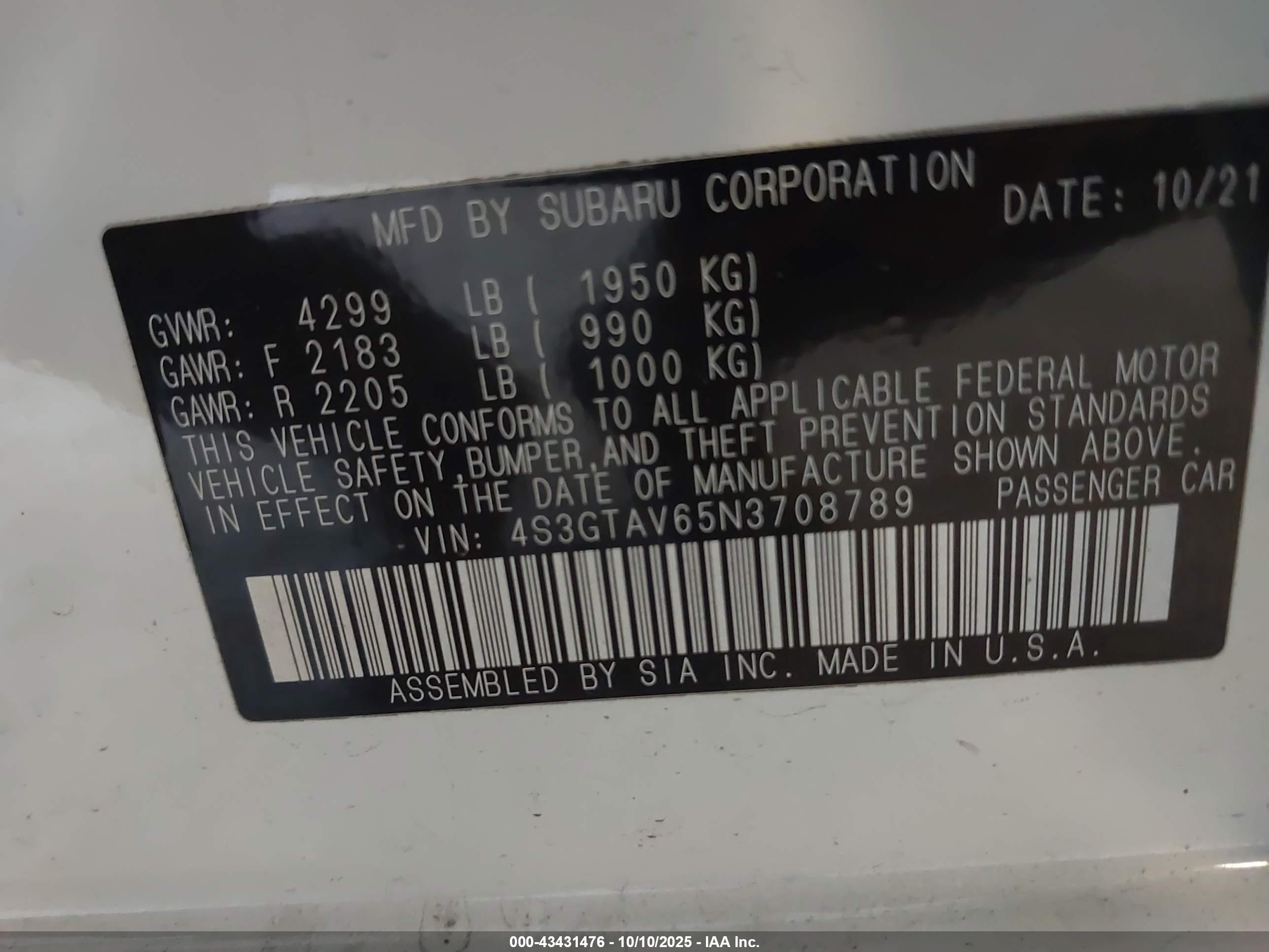 SUBARU IMPREZA image 9