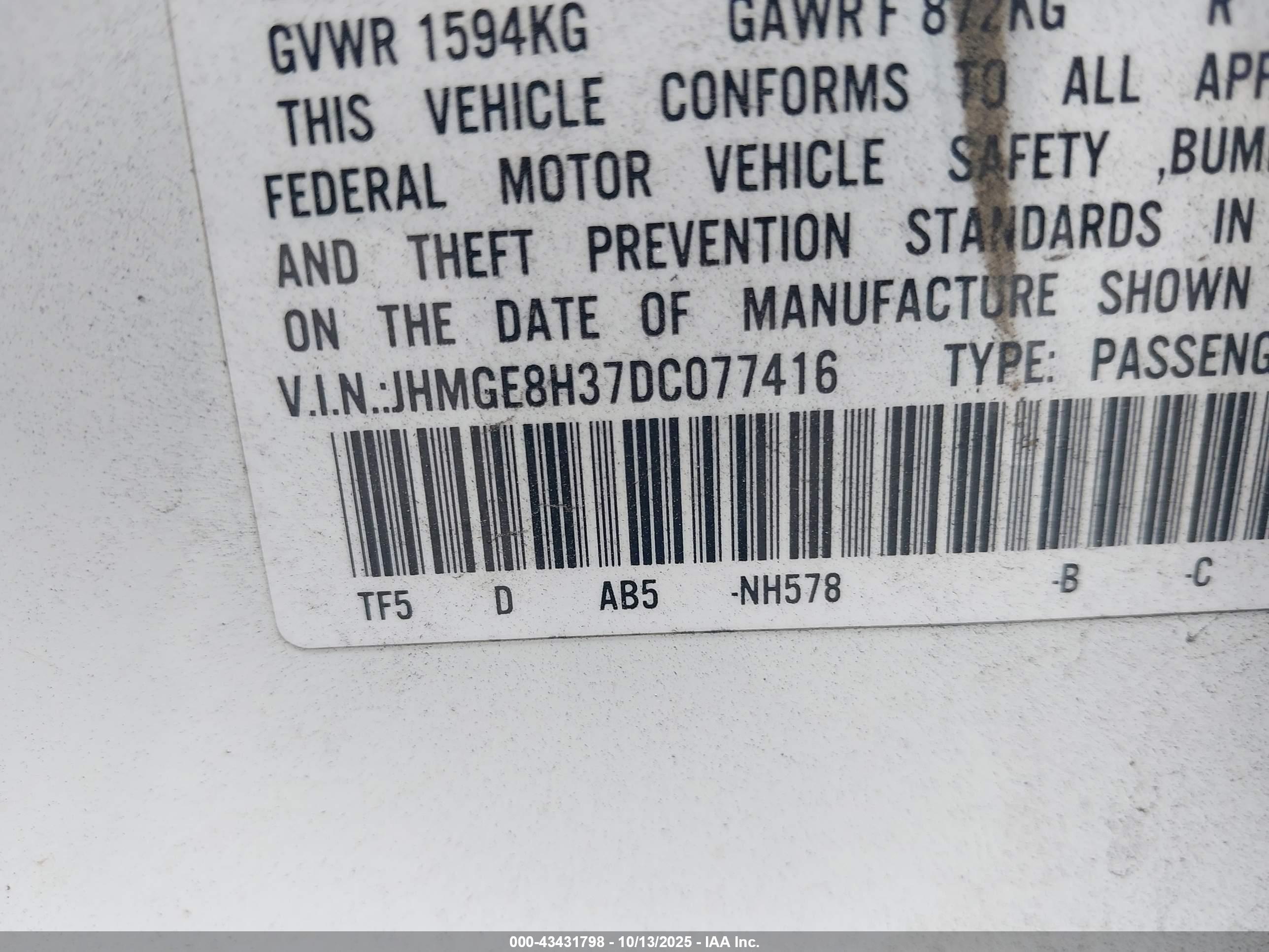 HONDA FIT image 9