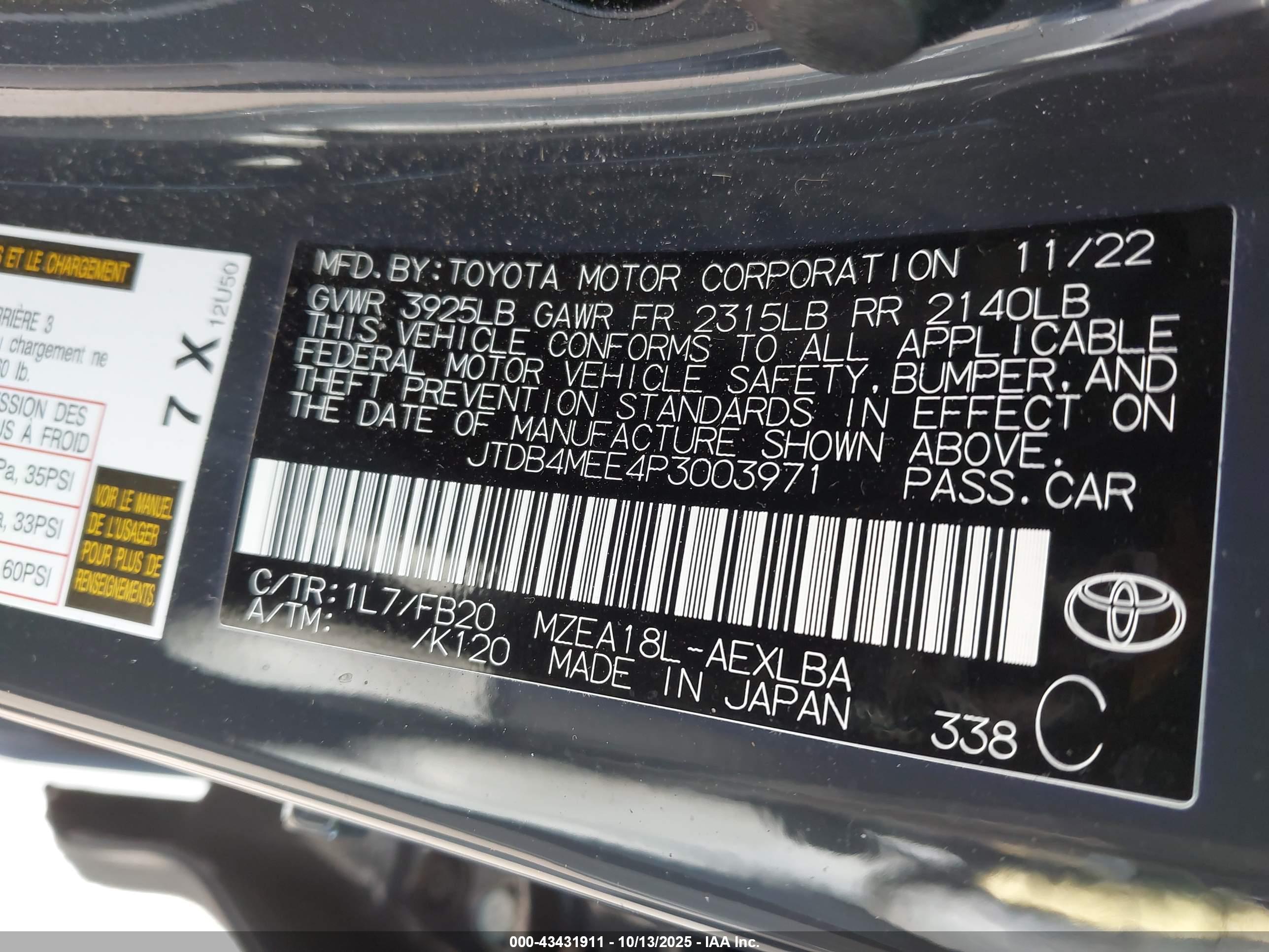TOYOTA COROLLA image 9