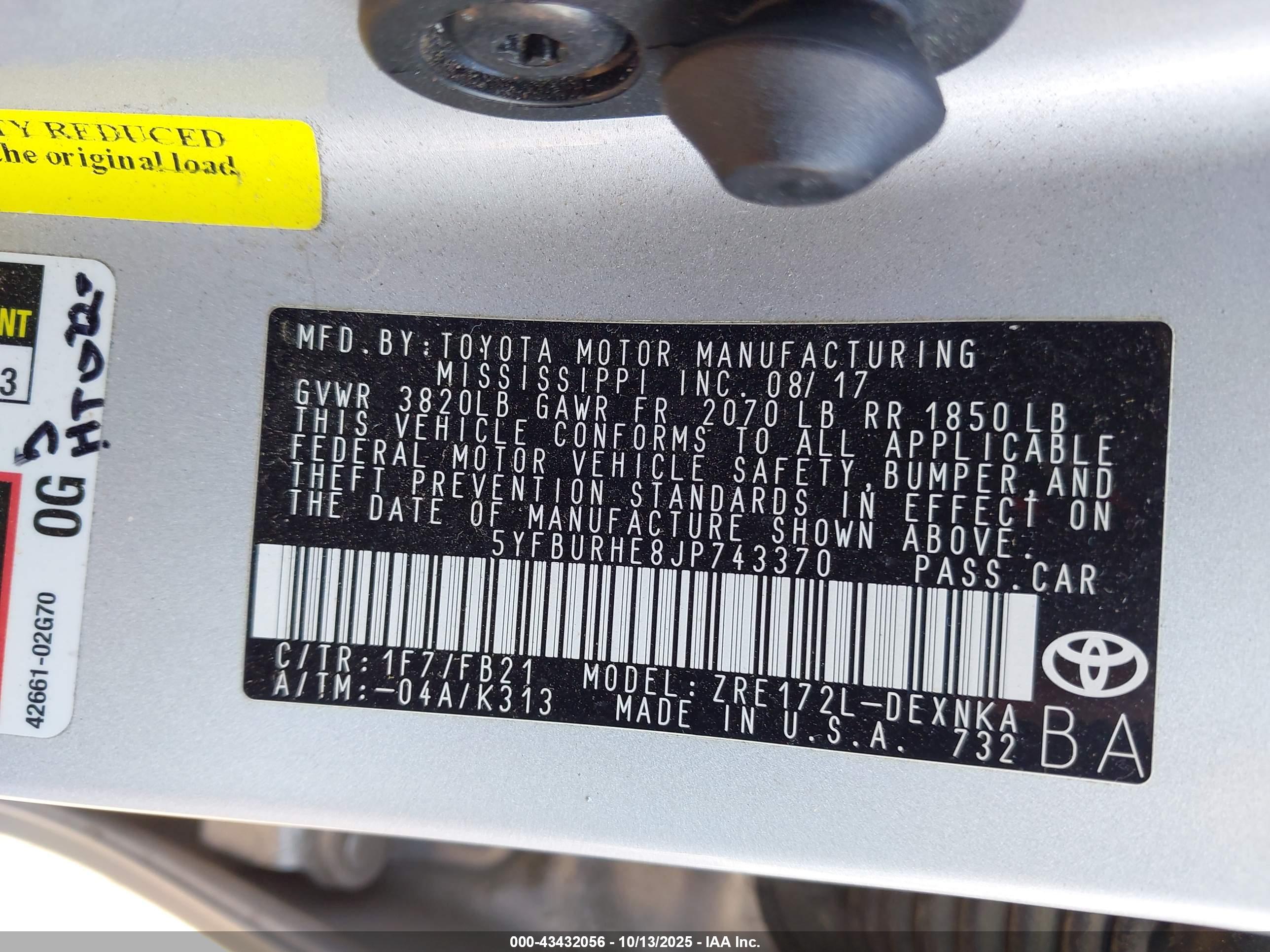 TOYOTA COROLLA image 9