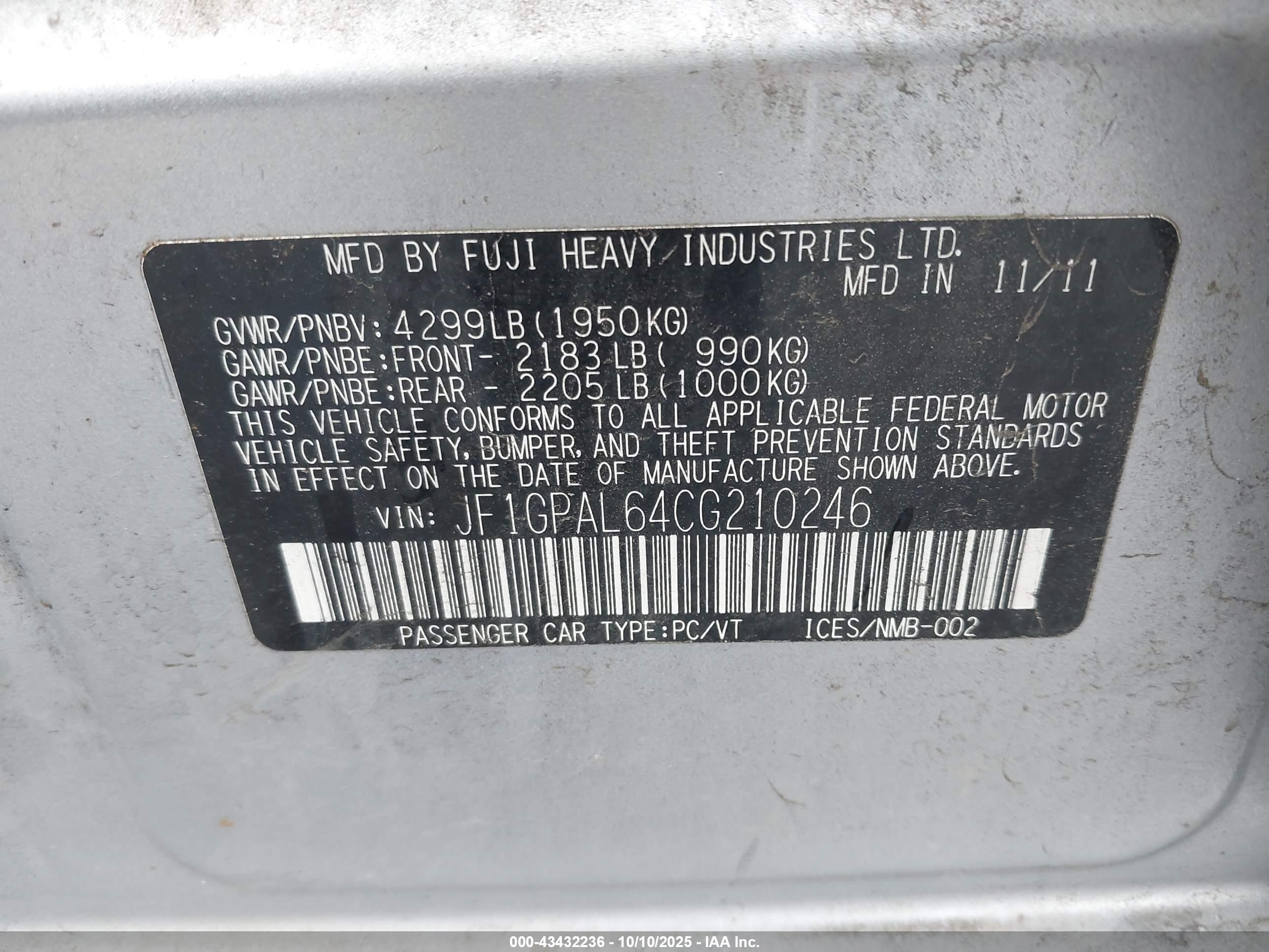 SUBARU IMPREZA image 9