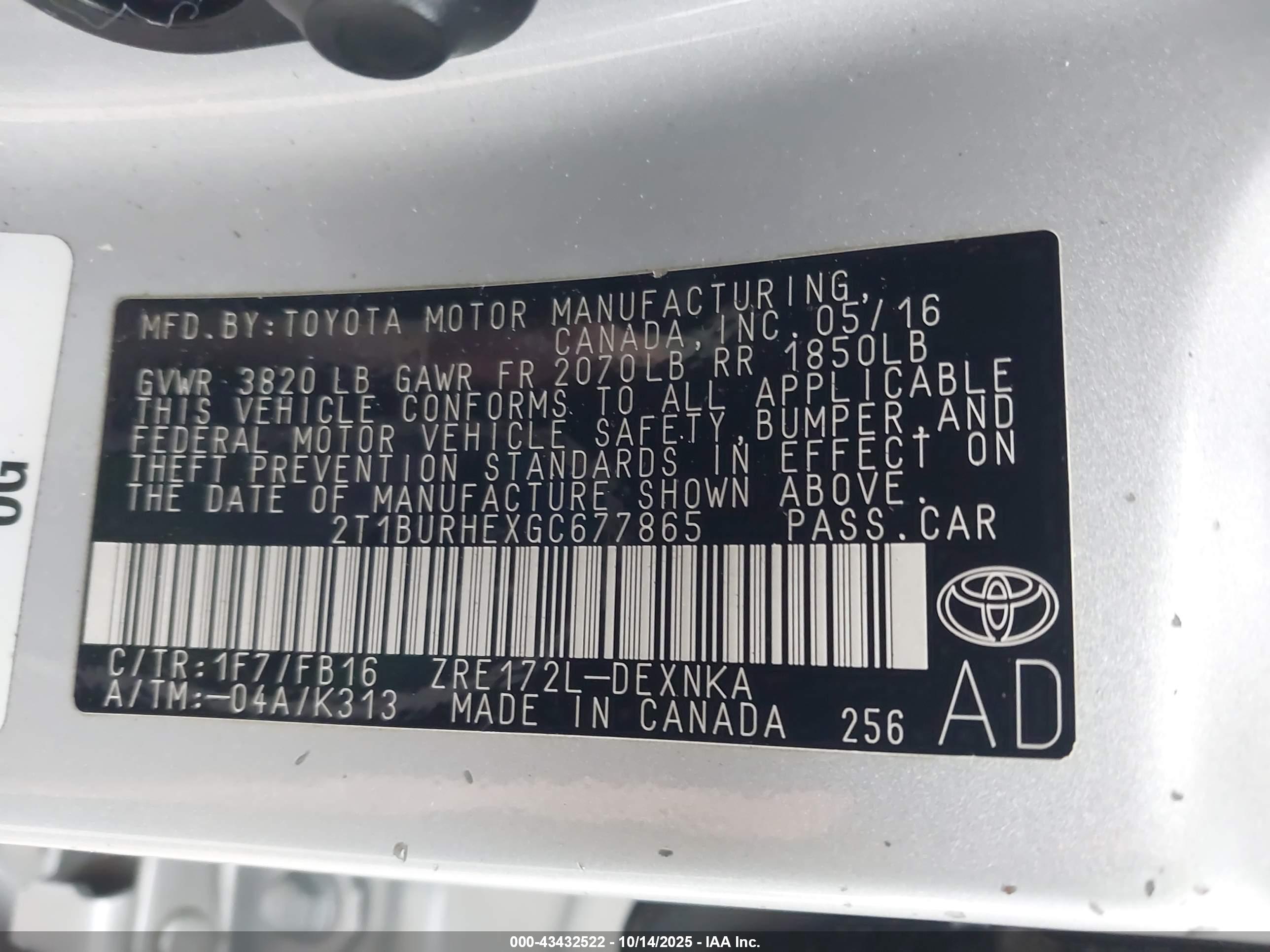 TOYOTA COROLLA image 9