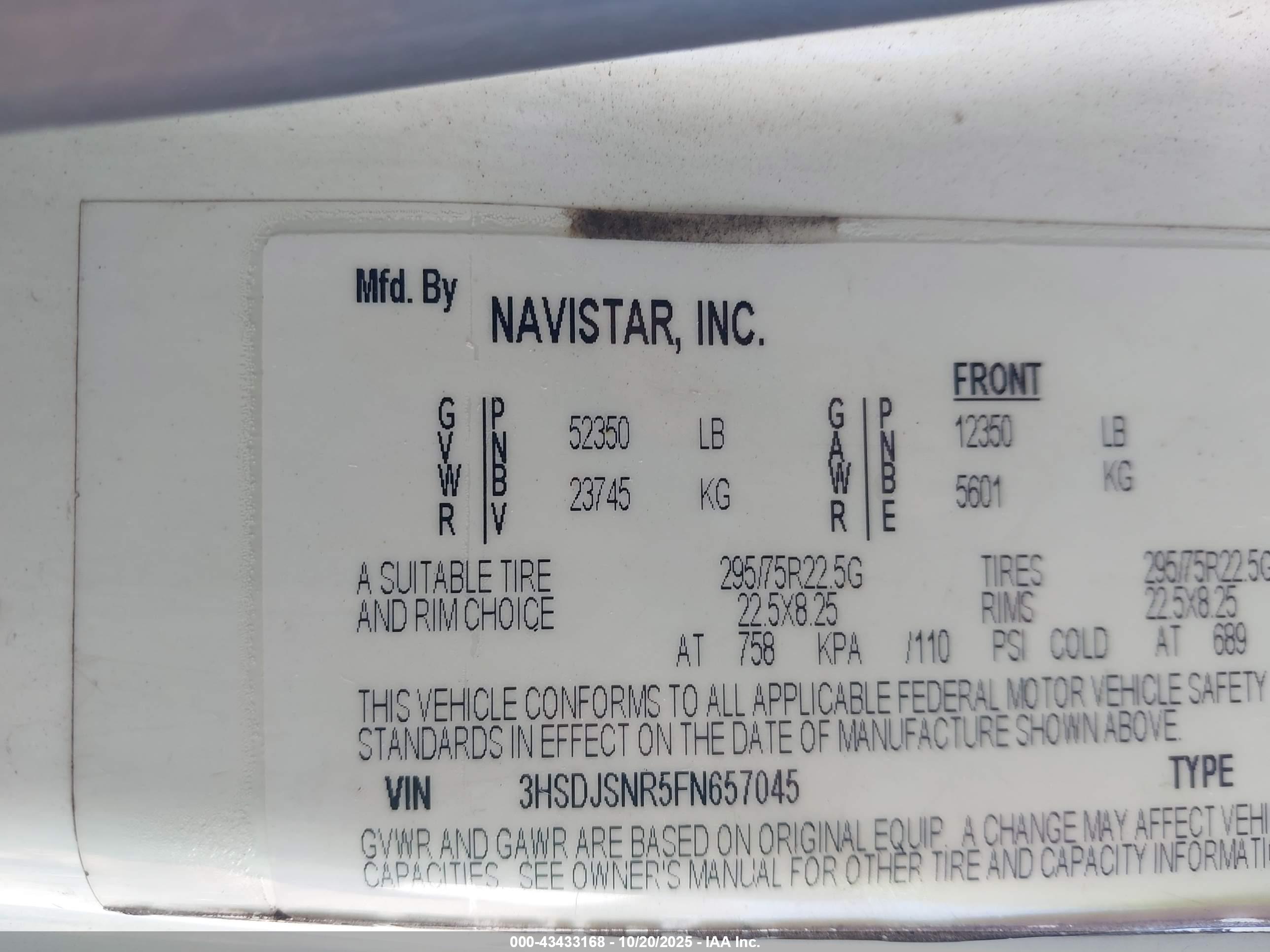 INTERNATIONAL PROSTAR image 9