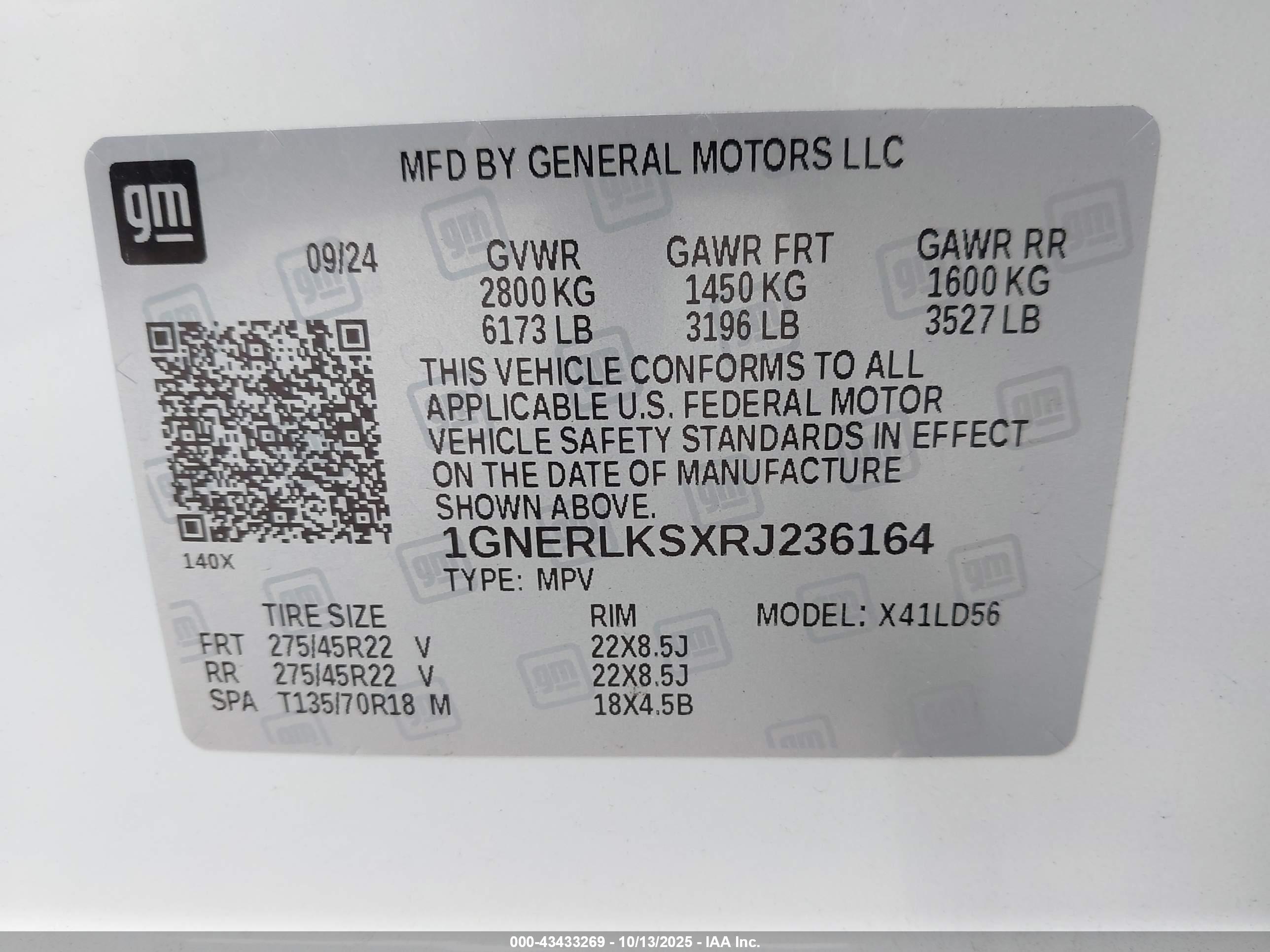 CHEVROLET TRAVERSE image 9