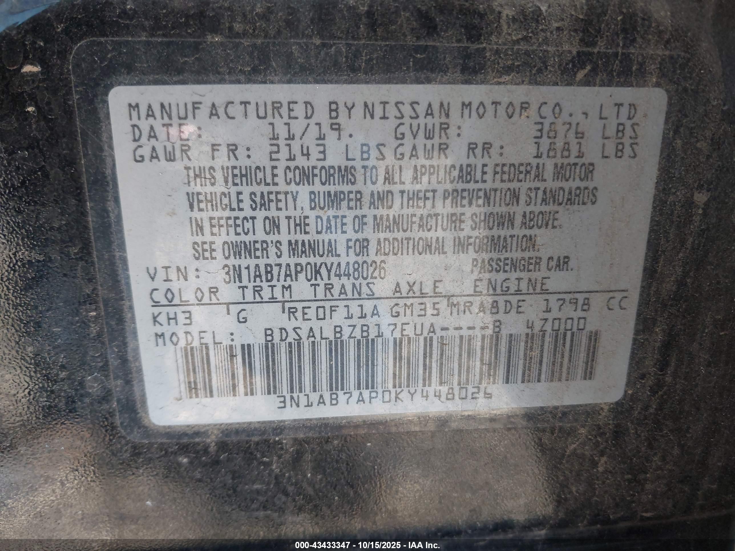 NISSAN SENTRA image 9