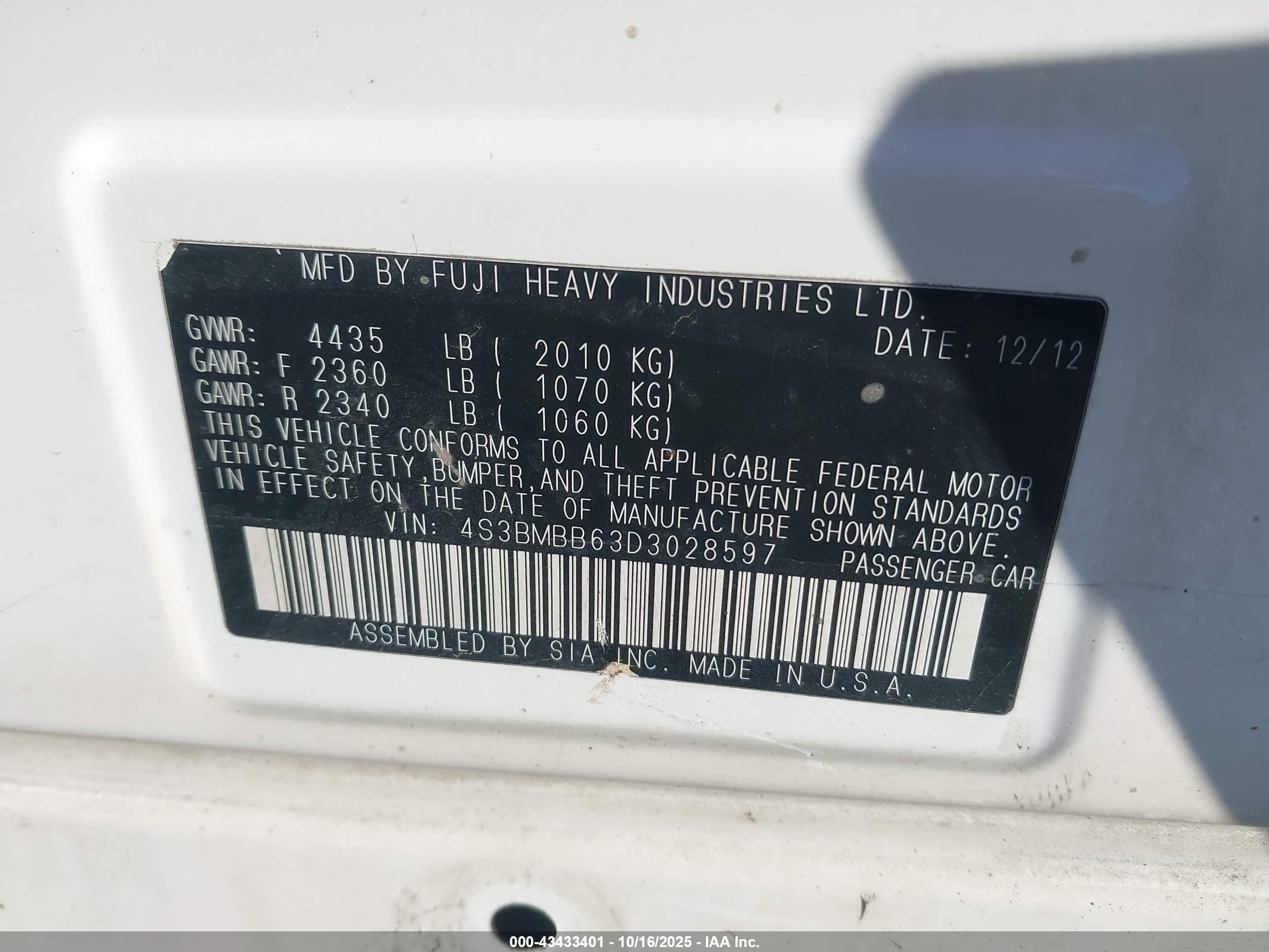 SUBARU LEGACY image 9