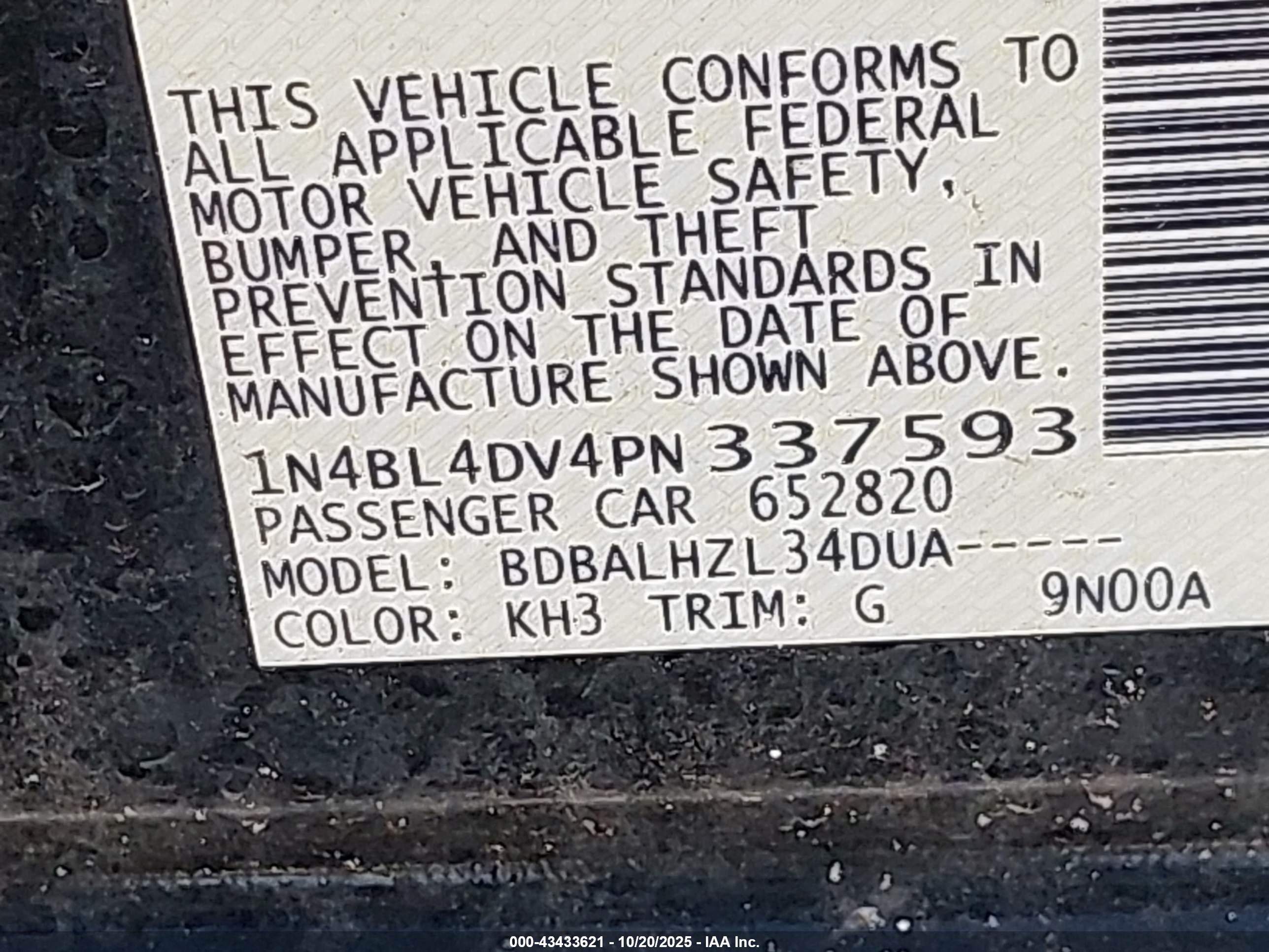 NISSAN ALTIMA image 9