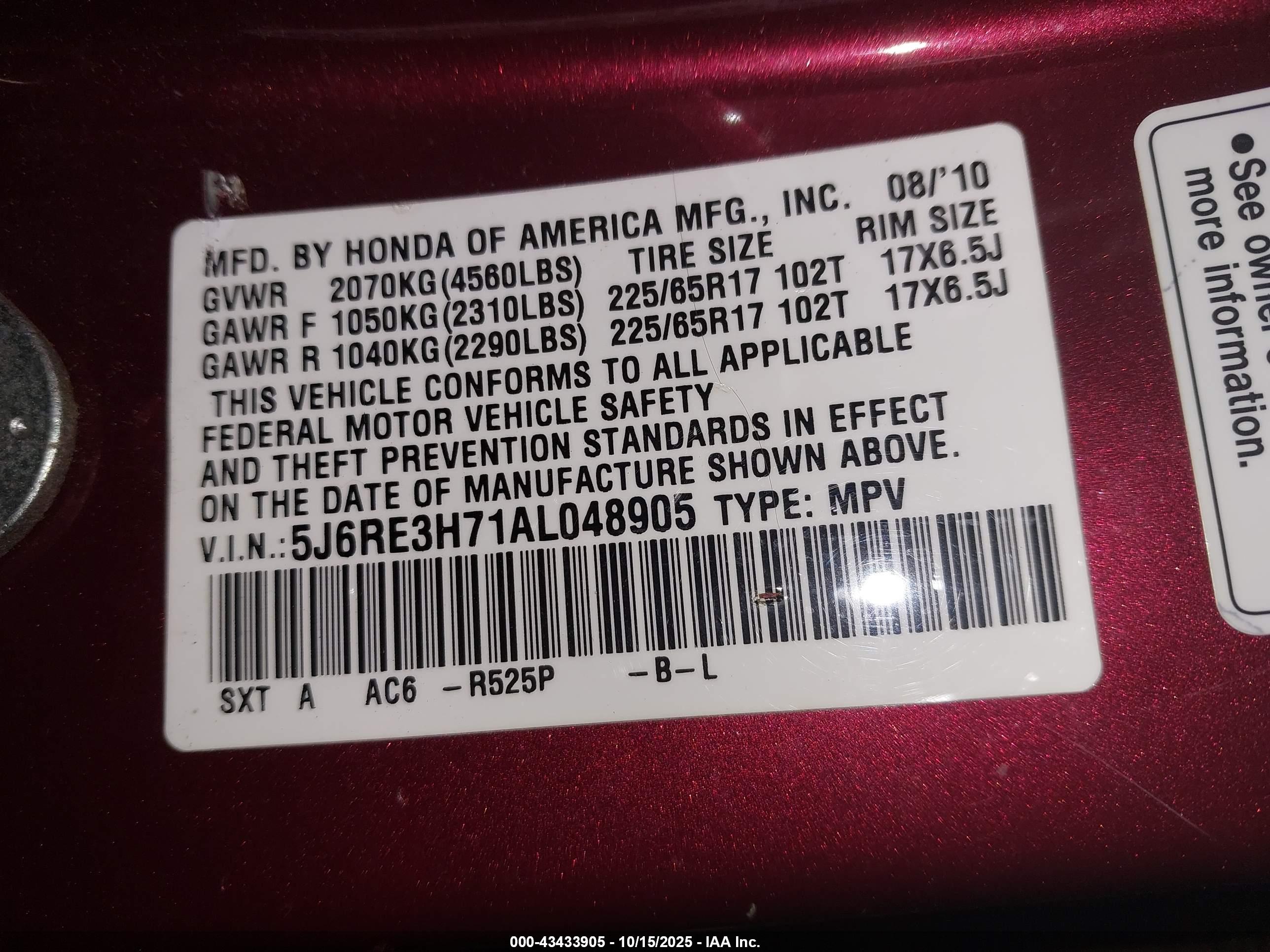 HONDA CR-V image 9