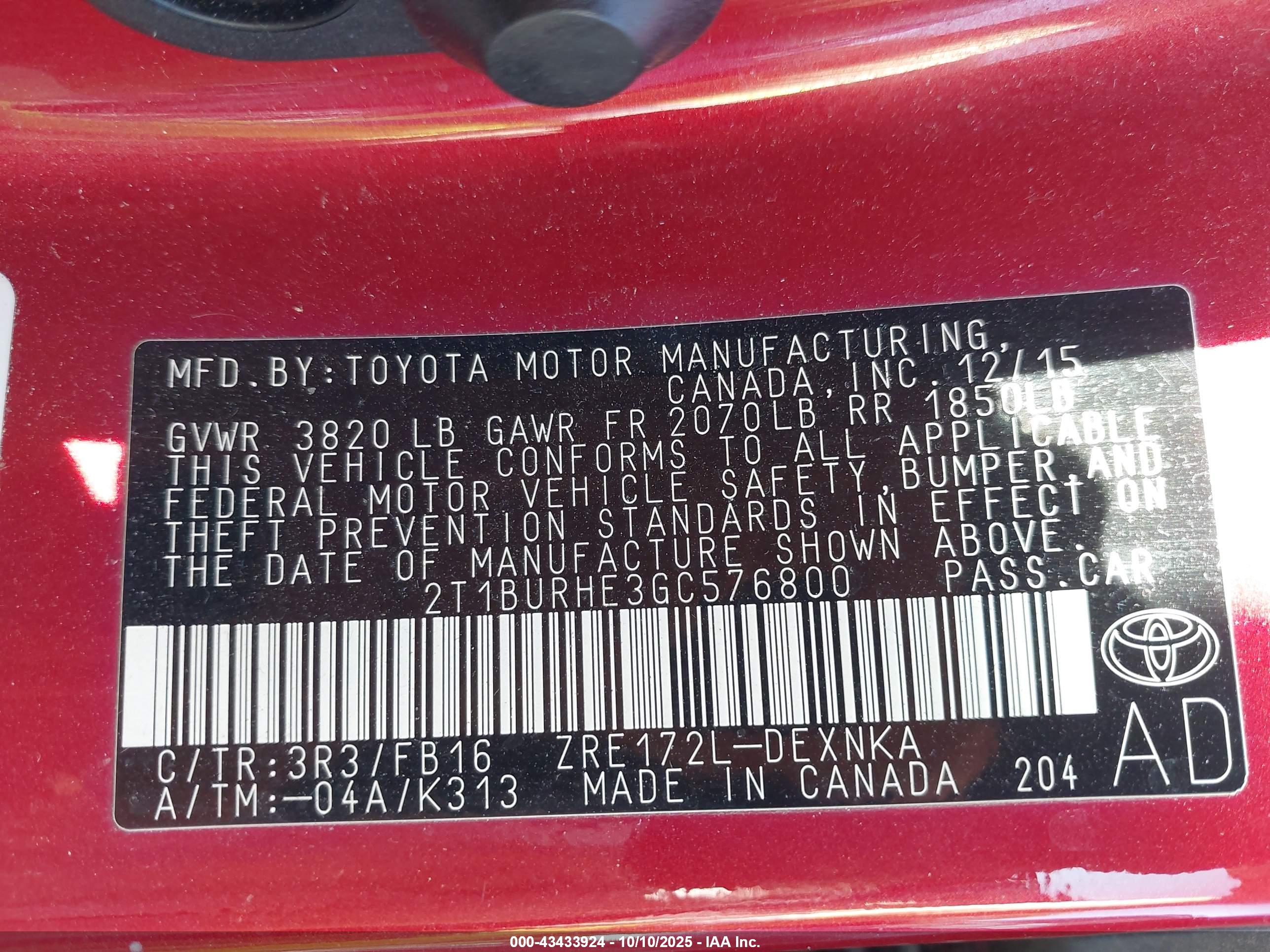 TOYOTA COROLLA image 9