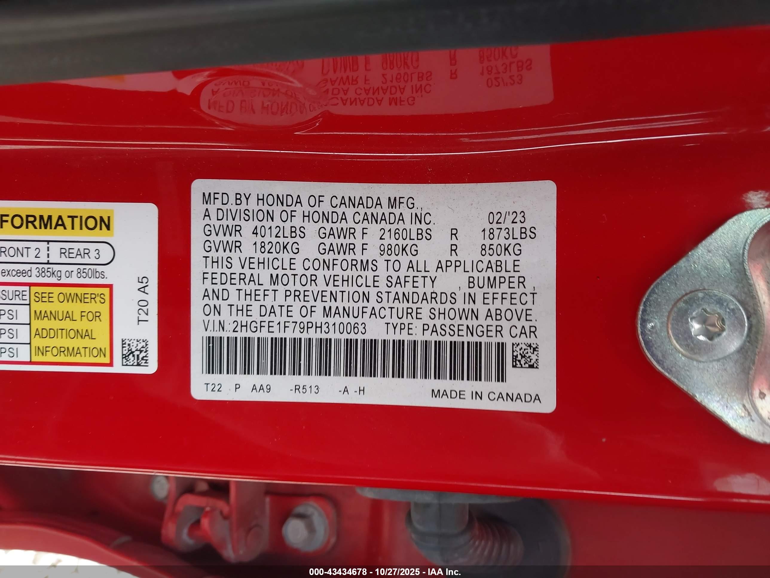 HONDA CIVIC image 9