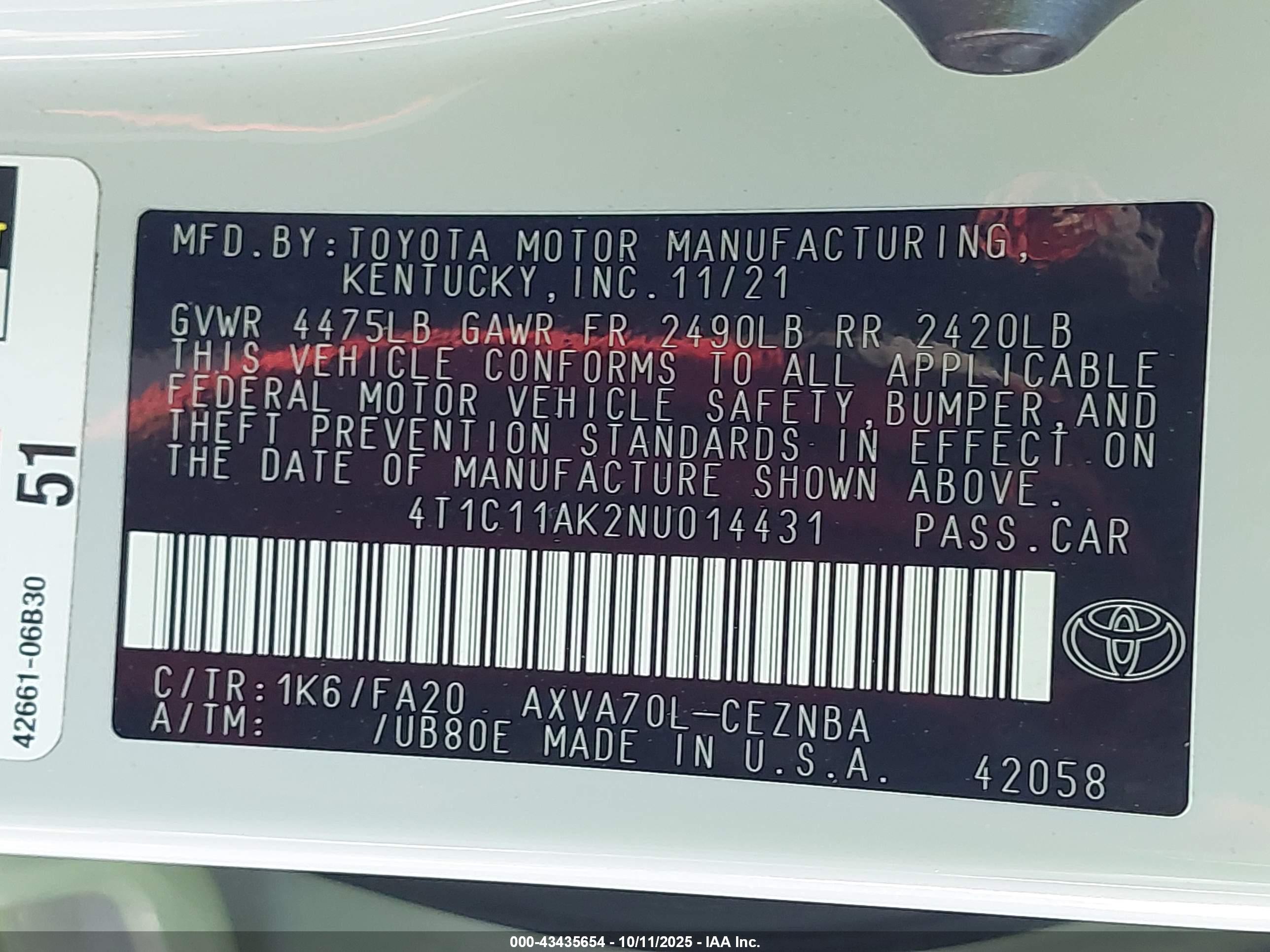 TOYOTA CAMRY image 9