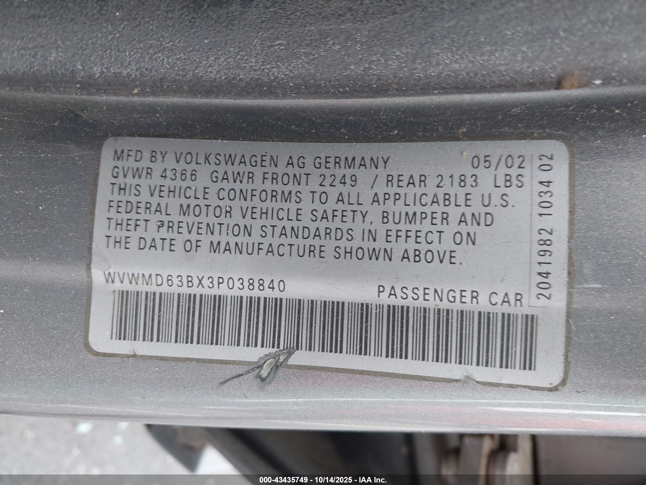 VOLKSWAGEN PASSAT image 9
