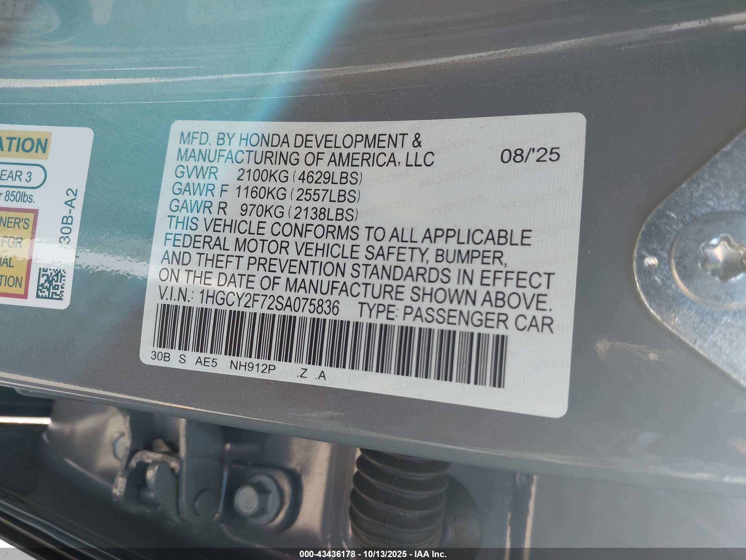 HONDA ACCORD image 9