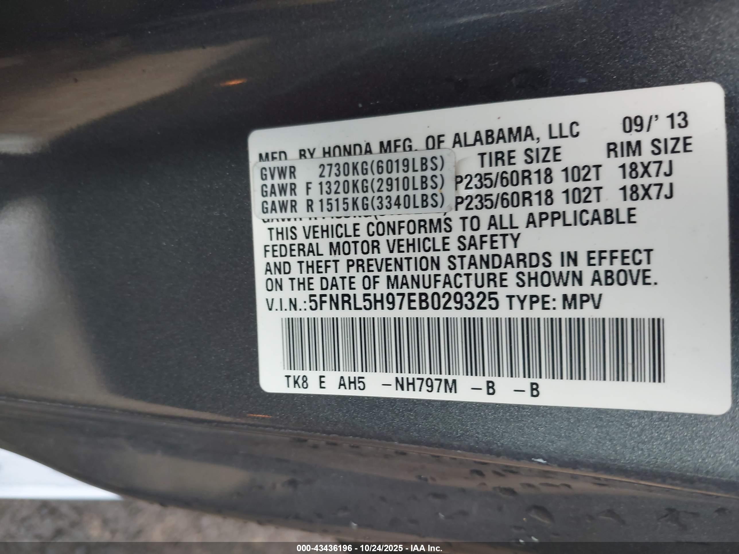 HONDA ODYSSEY image 9