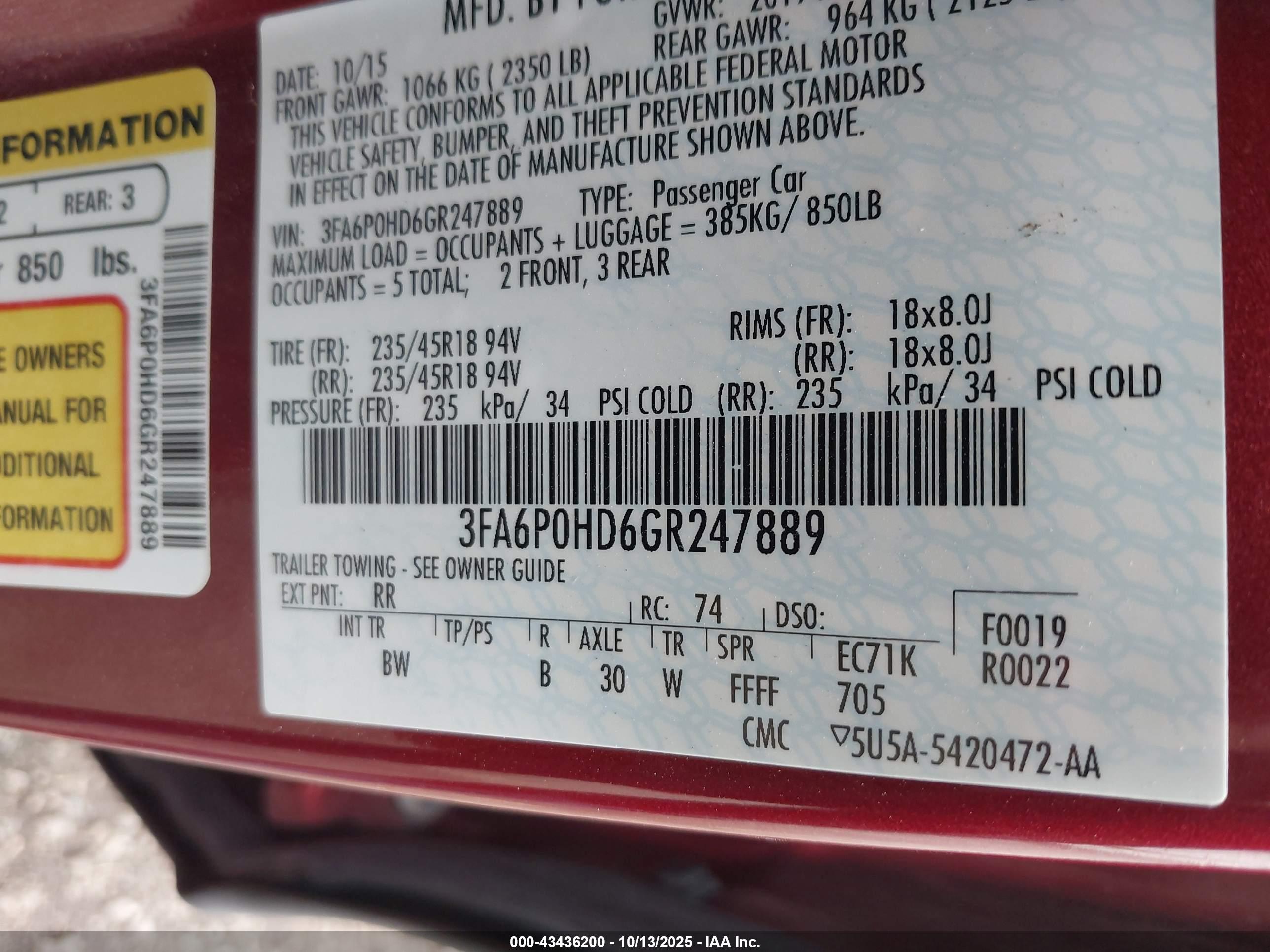FORD FUSION image 9