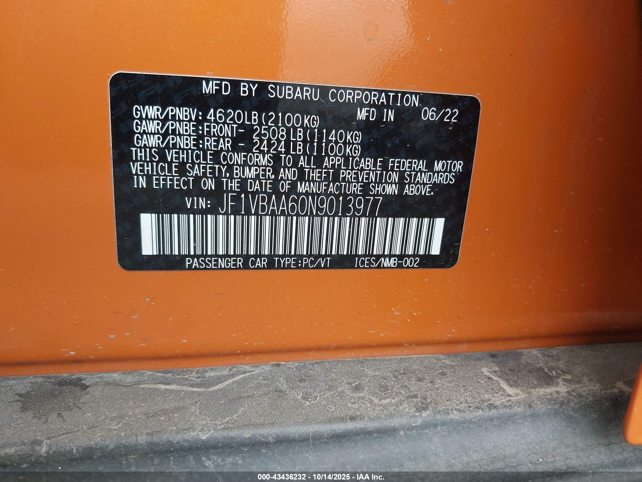 SUBARU WRX image 9
