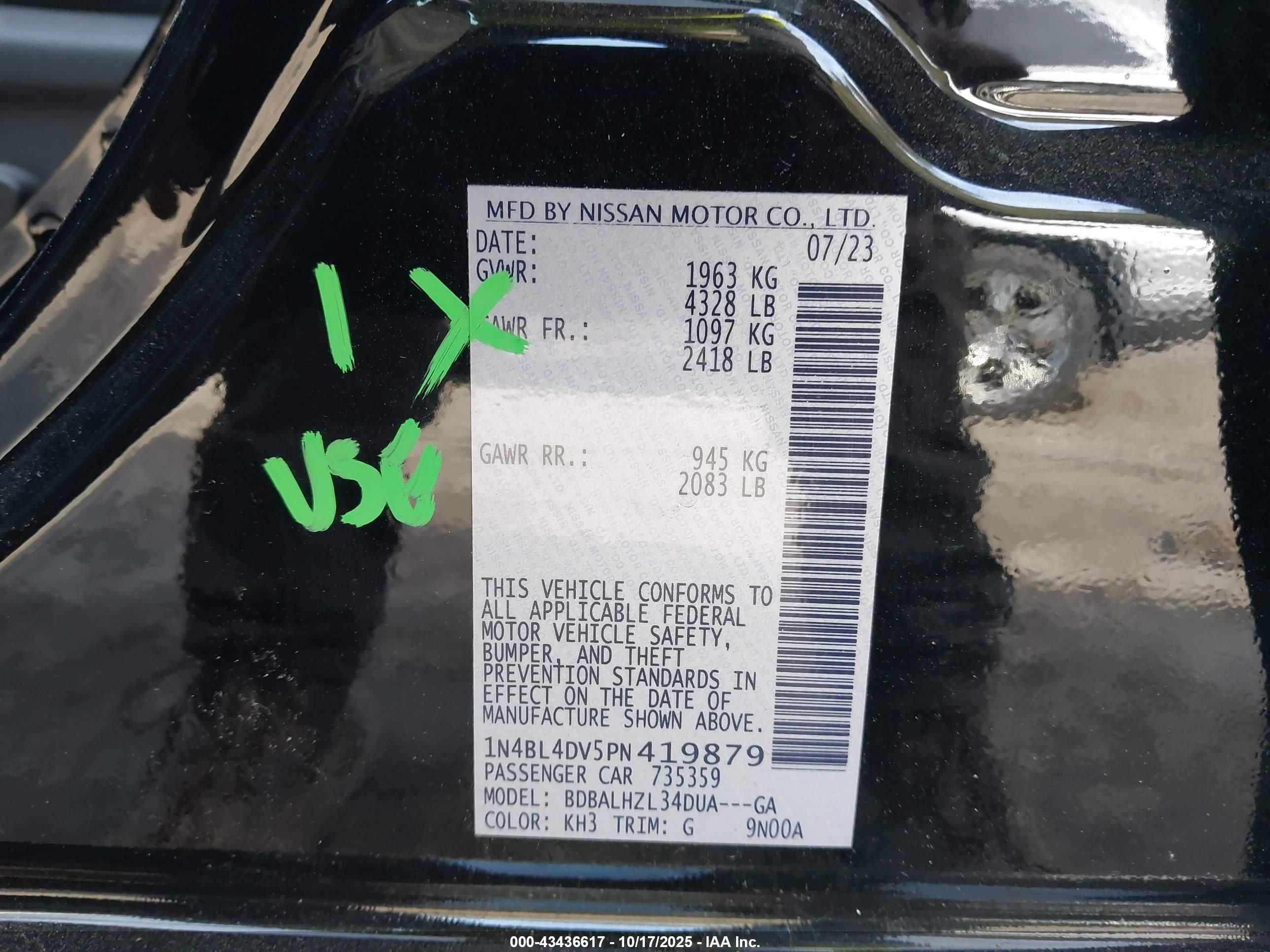 NISSAN ALTIMA image 9